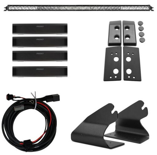 Rigid Industries 46724 Roof Line Light Kit with a SR Spot/Flood Combo Bar for 21-26 Ford Bronco