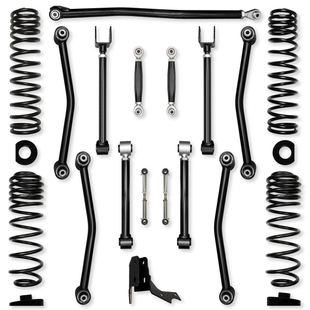 Rock Krawler Rock Krawler 3.0" Ultimate Adventure "No Limits" Mid-Arm Suspension System for 20-26 Jeep Gladiator JT Rubicon