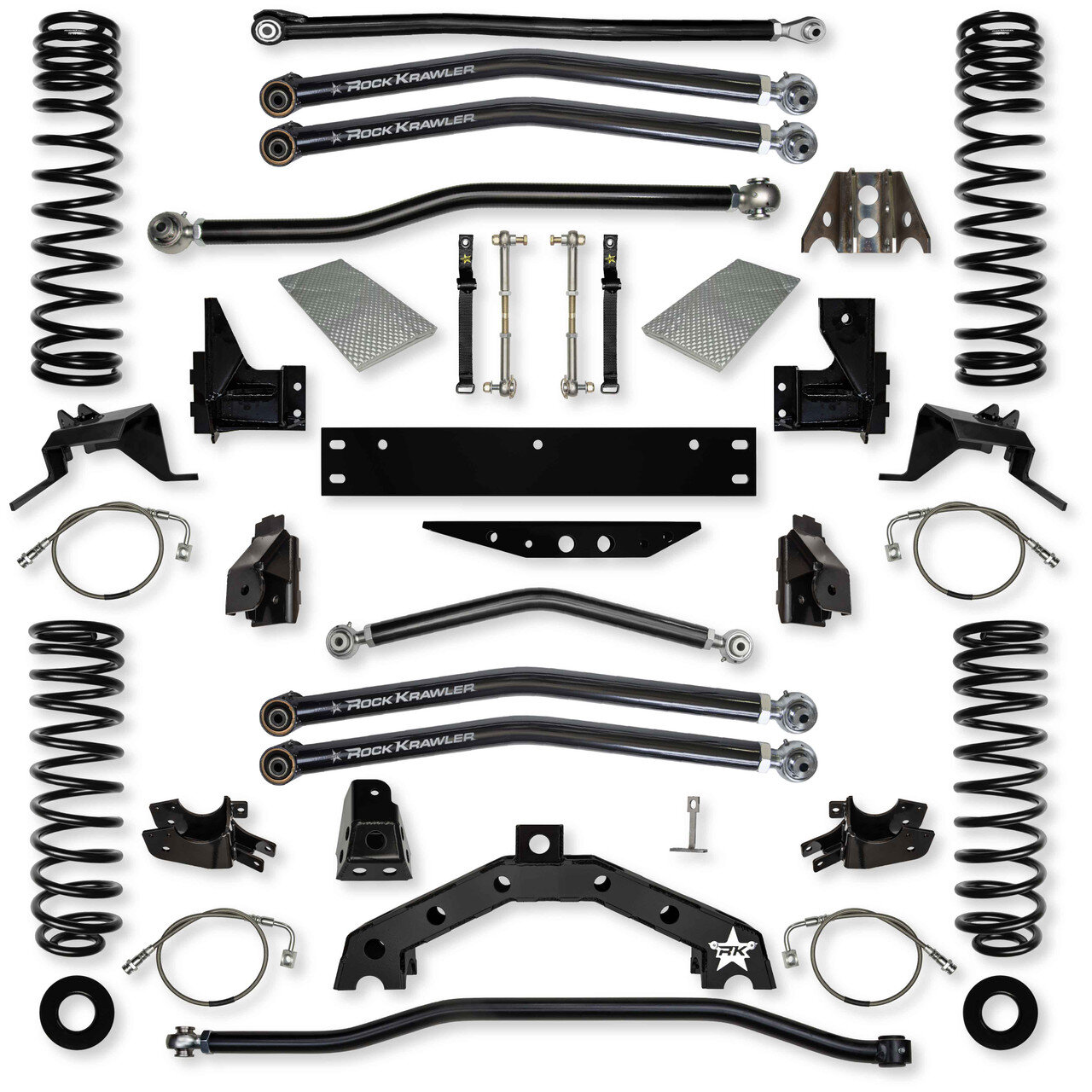 Rock Krawler 3.5" X Factor X2 Long-Arm System for 07-18 Jeep Wrangler JK