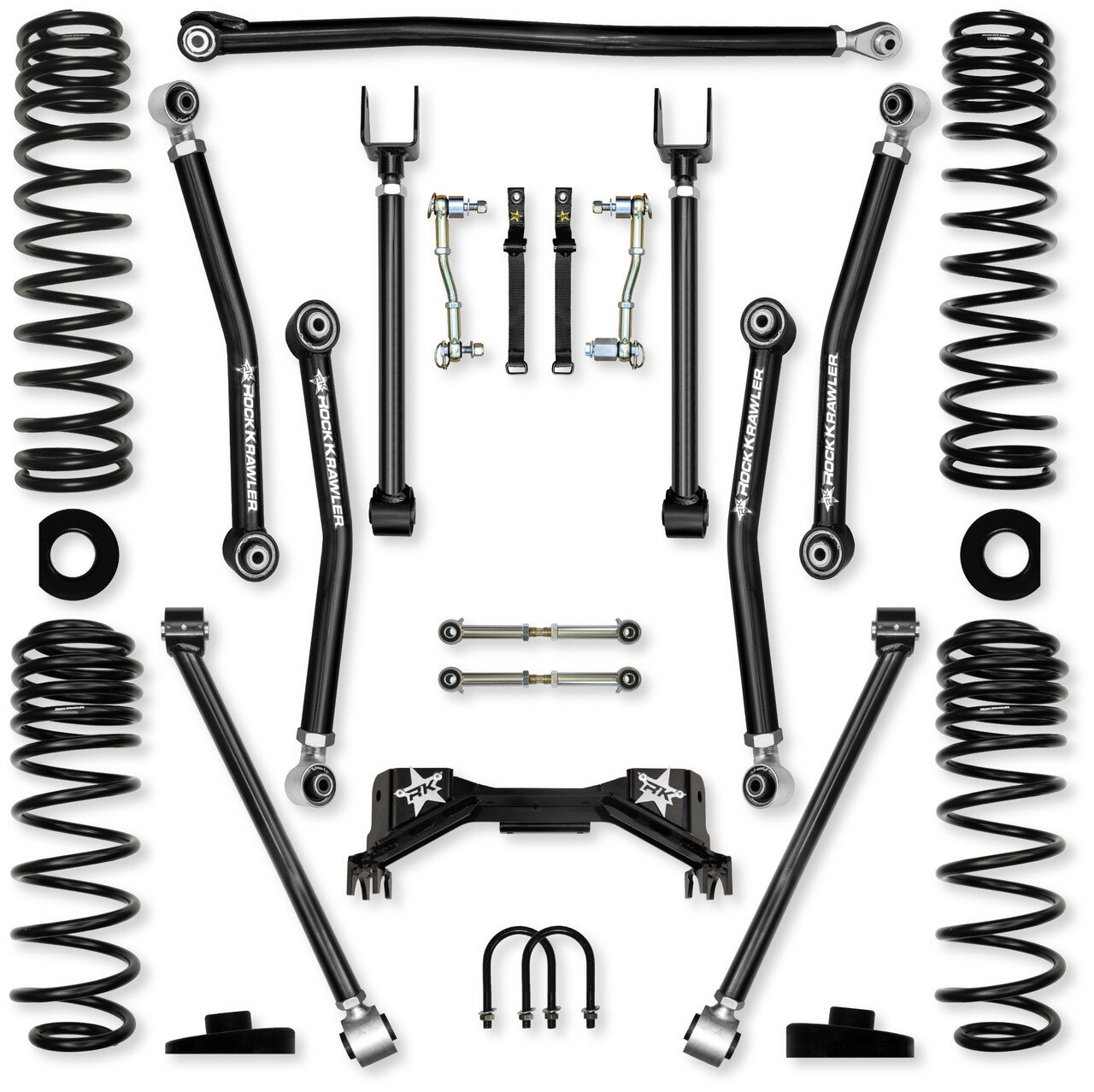 Rock Krawler JT30AXMP 3.0" Adventure X PRO Mid-Arm Suspension System without Shocks for 20-26 Jeep Gladiator Sport/Overland/Mojave