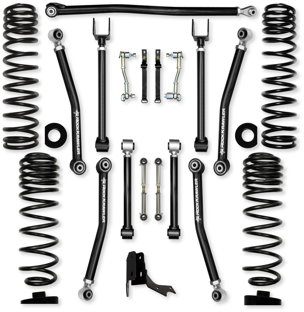 Rock Krawler 3.0" Adventure X Mid-Arm Suspension System for 20-26 Jeep Gladiator JT Sport/Overland