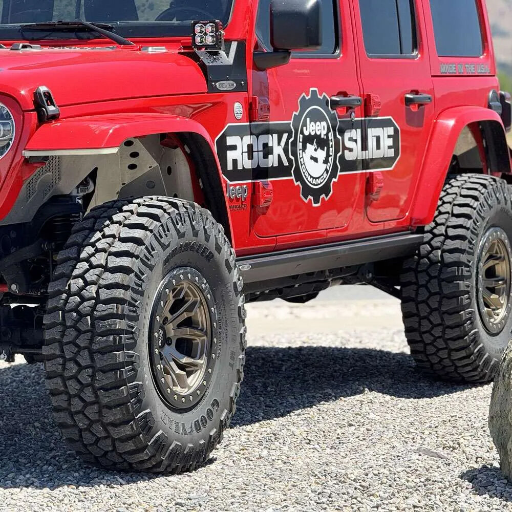 Rock Slide Engineering SL-300-JL4 Deluxe Rock Rail without Drop Steps for 18-26 Jeep Wrangler JL Unlimited 4-Door