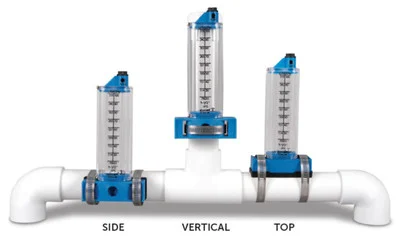 Rola-Chem Flowmeter Top Mount 3in.pipe size 100 to 300 gpm