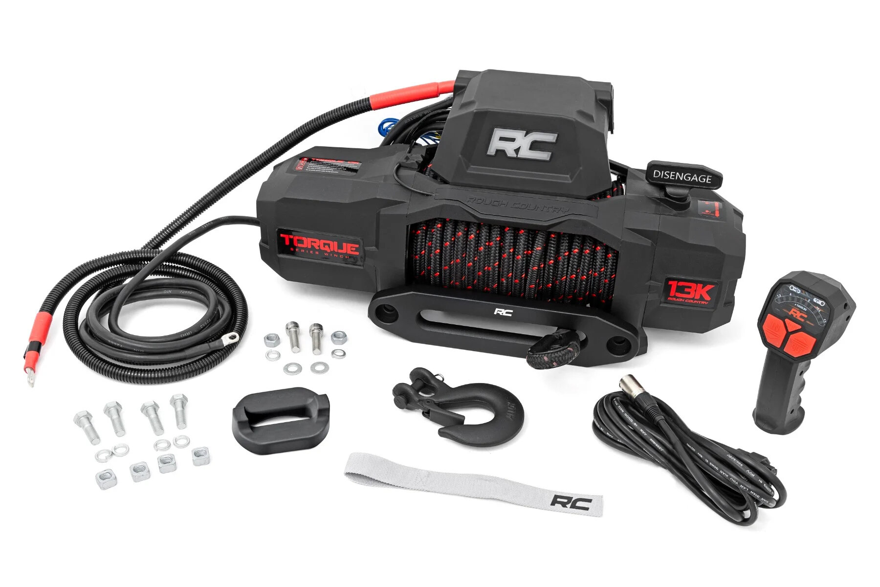 Rough Country TS13000S 13,000 Lb Pro Series Winch with Synthetic Rope