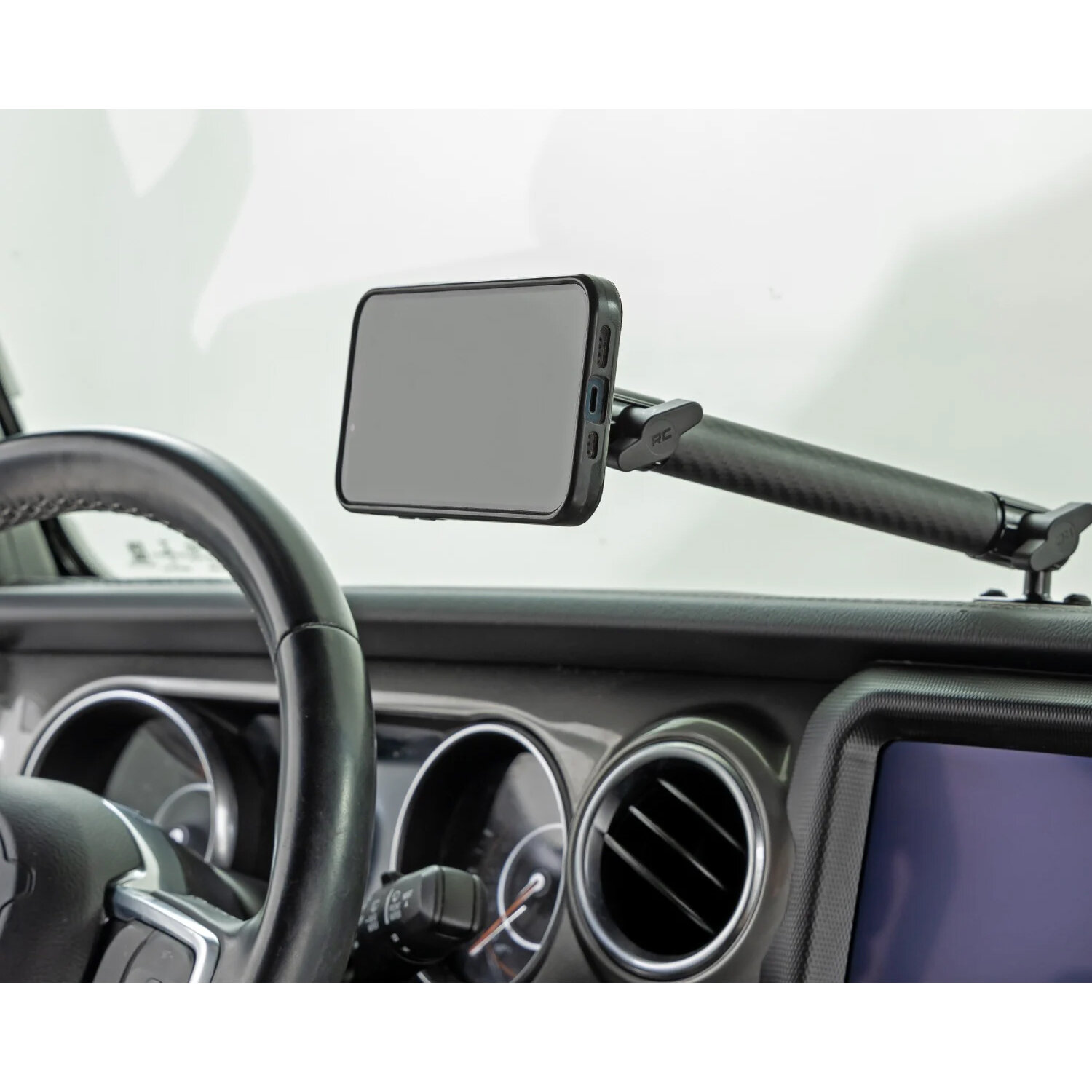 Rough Country 10657 Dash Mount for 18-25 Jeep Wrangler JL & Gladiator JT