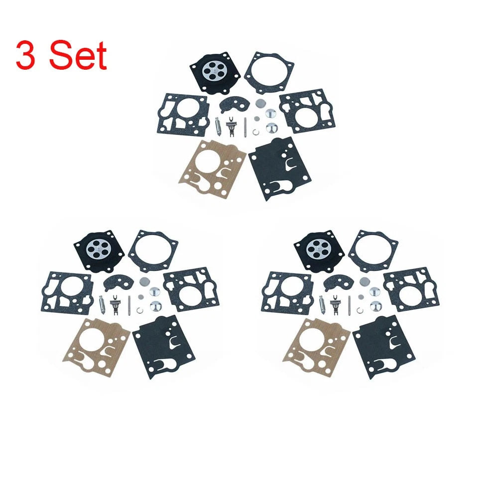 Set of 3 Chainsaw Carburetor Gasket Repair Kit for McCulloch Homelite Echo