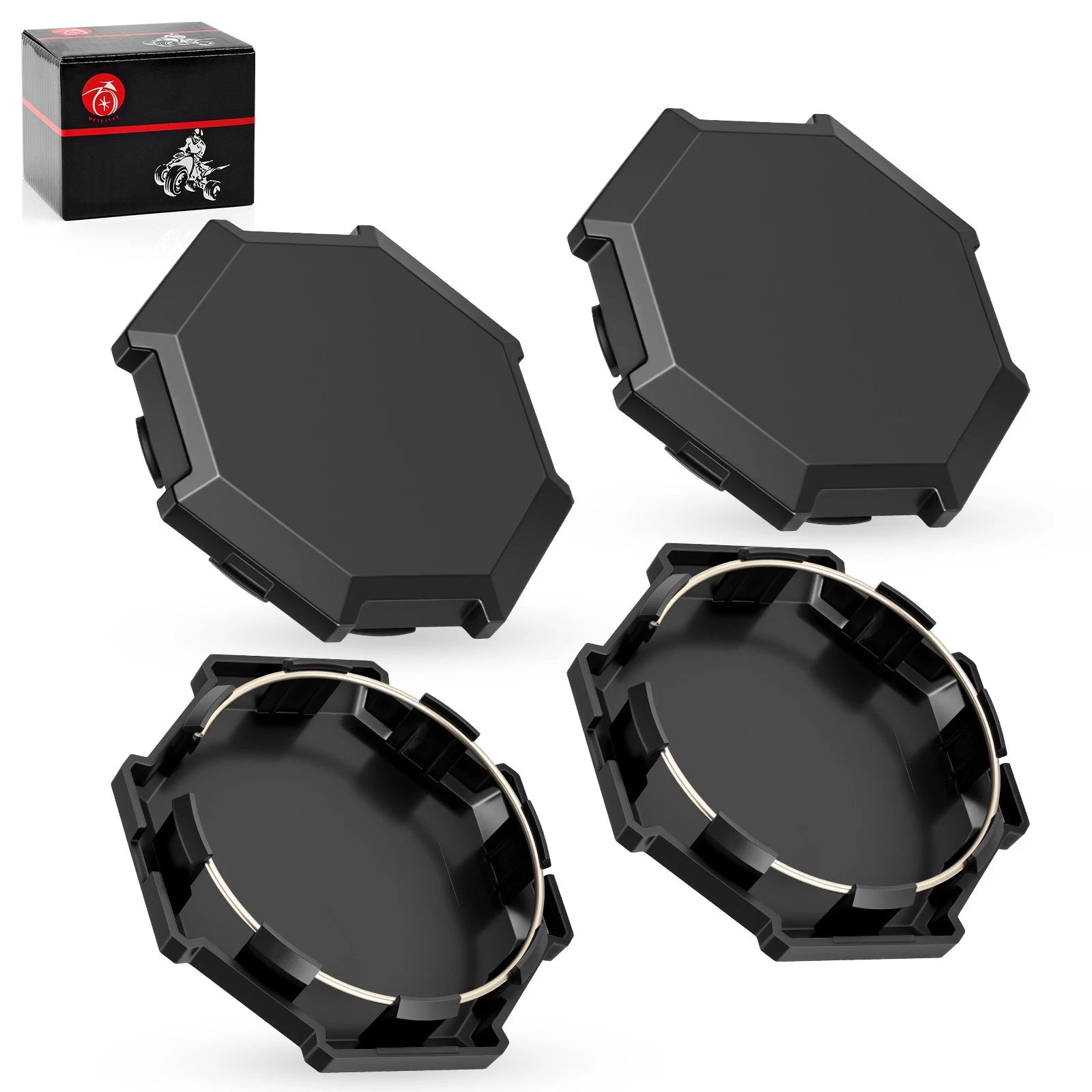 Set of 4 Wheel Rim Caps 1521999-458 for Polaris Sportsman 850 XP 1000 (2020–2024)