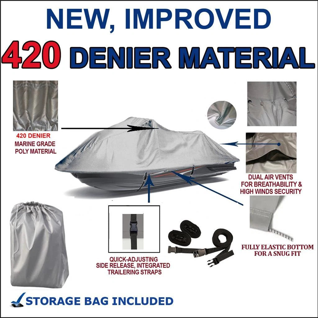 Jet Ski Cover for Sea Doo Bombardier GTI (2006–2009) 420 Denier