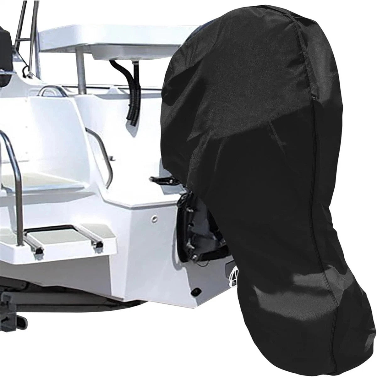 Outboard Engine Cover for 30-60HP Motor (Waterproof, Black)