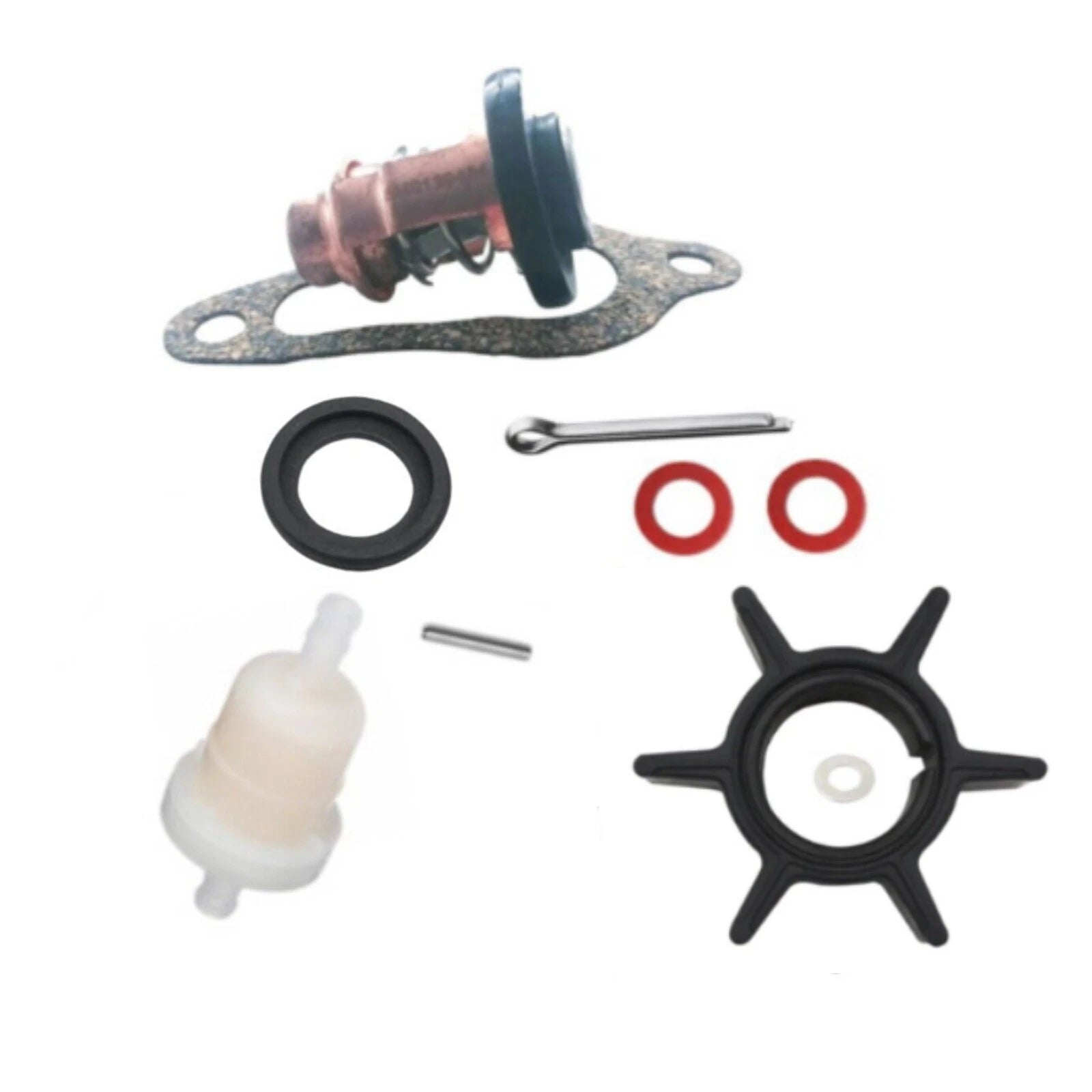 Maintenance Impeller Kit for Tohatsu Nissan 4 Str 8 9.8 HP Outboard (3B2-65021)