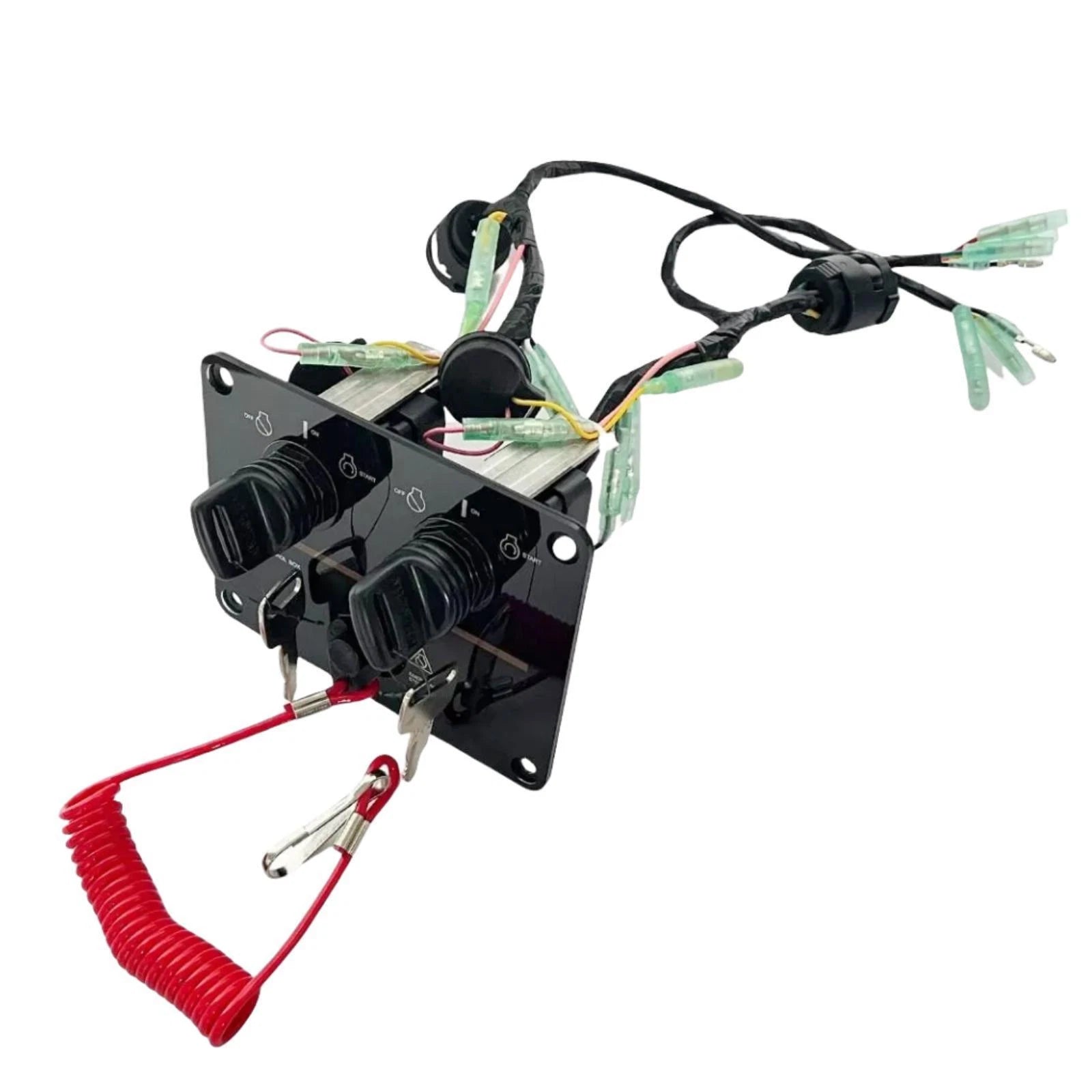 Dual Twin Ignition Key Kill Switch for Yamaha Outboard 115-300HP (6K1-82570-11-00)