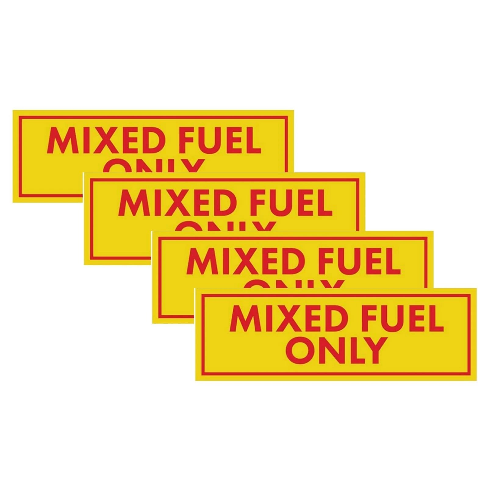 Mixed Fuel Only Stickers for Gas Oil Mixture Can Labels