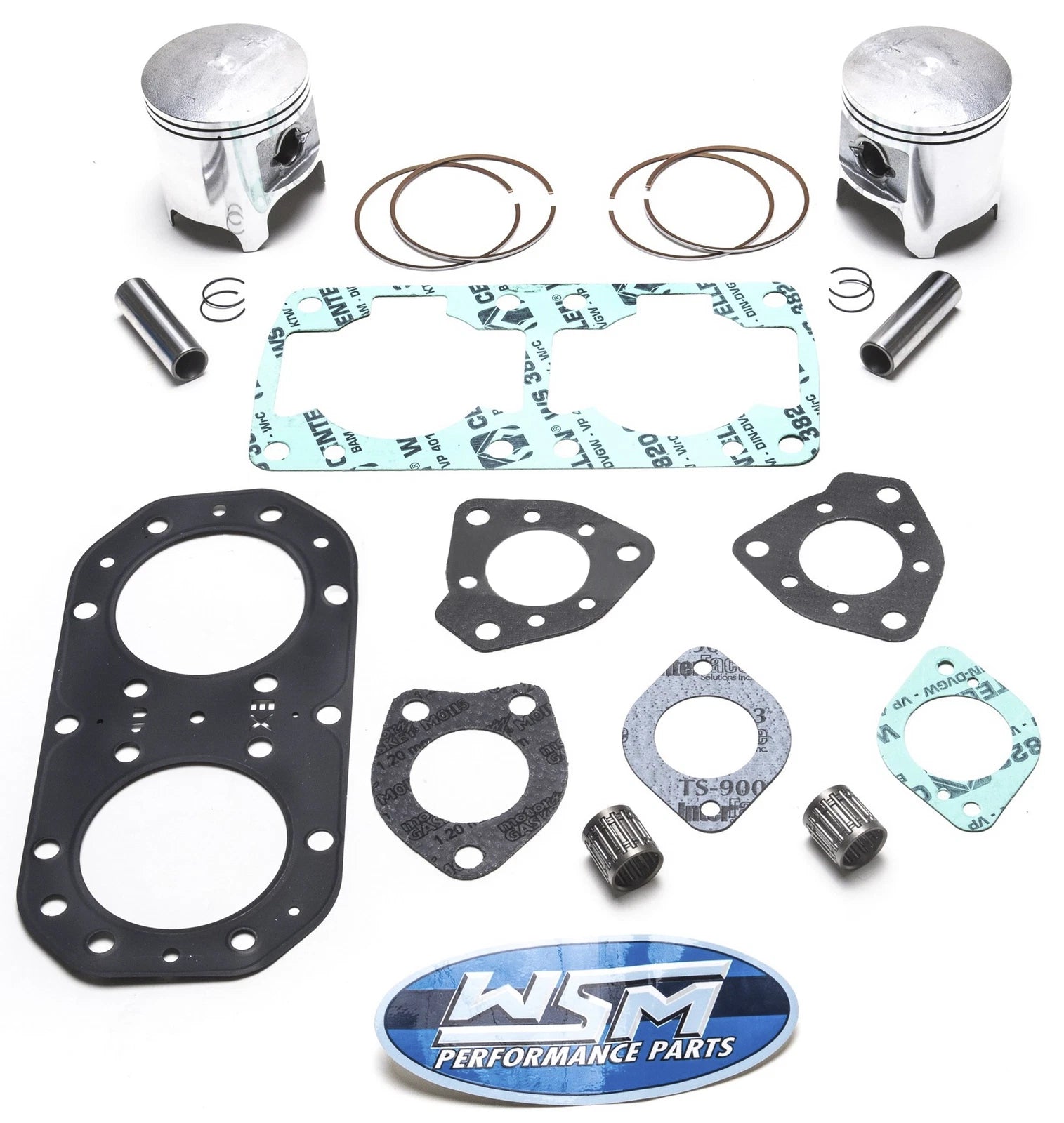 Piston Gasket Top End Rebuild Kit .50mm Over for Kawasaki 650 SX X2