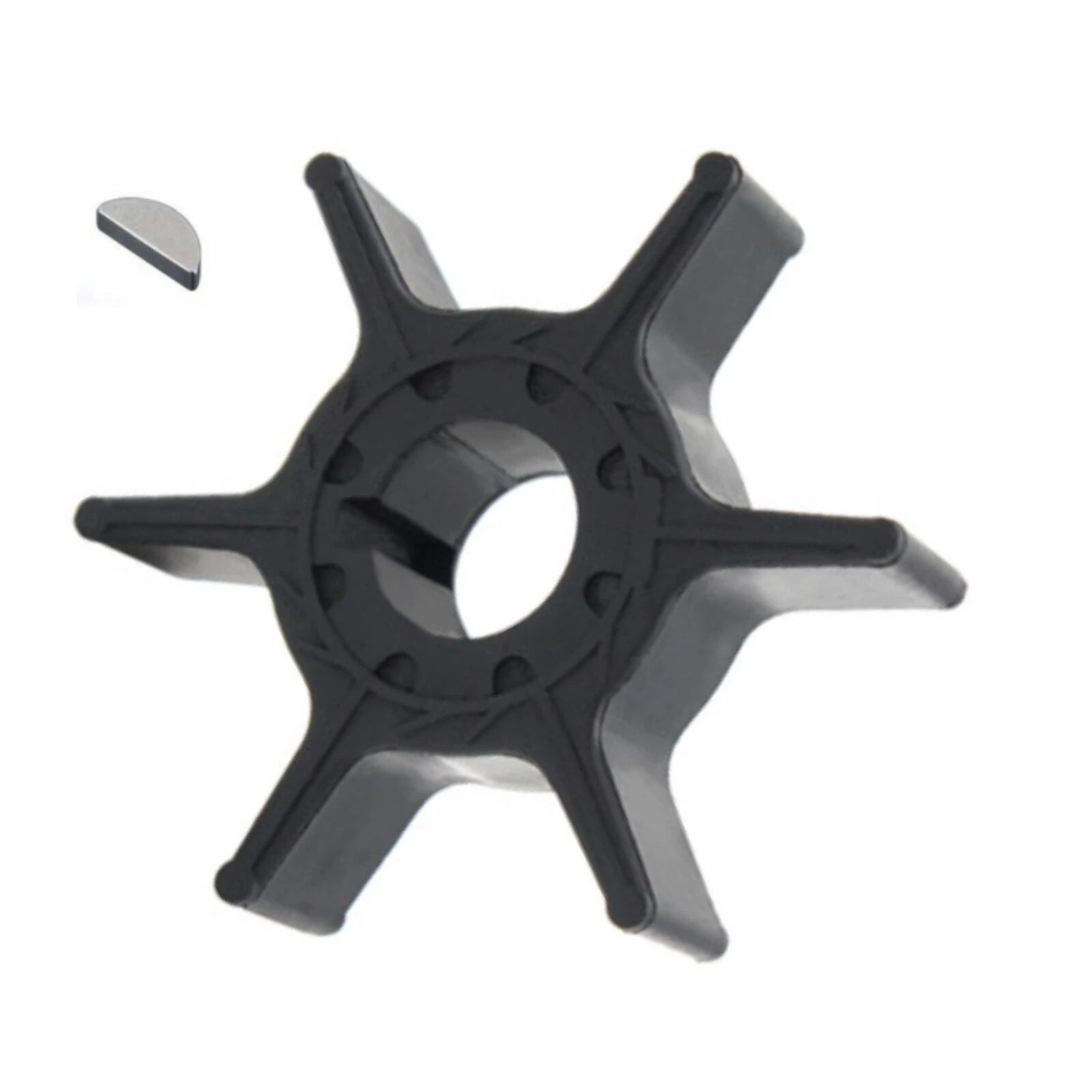 Water Pump Impeller with Key for Yamaha 8HP 9.9HP 15HP 20HP (63V-44352-01-00)