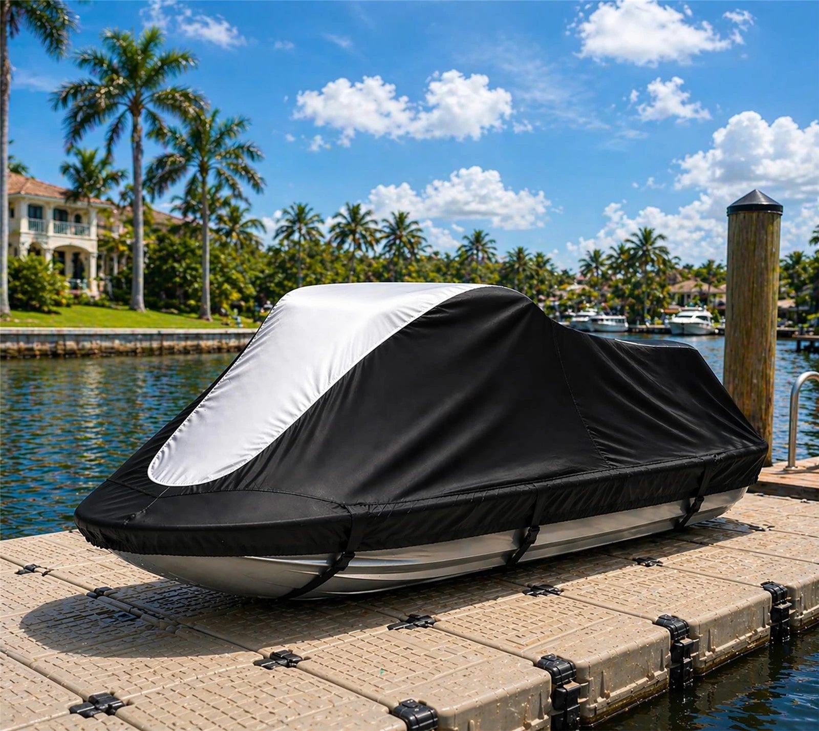 Jet Ski Cover for Sea Doo SeaDoo GTI (1997–2002) Black-Grey