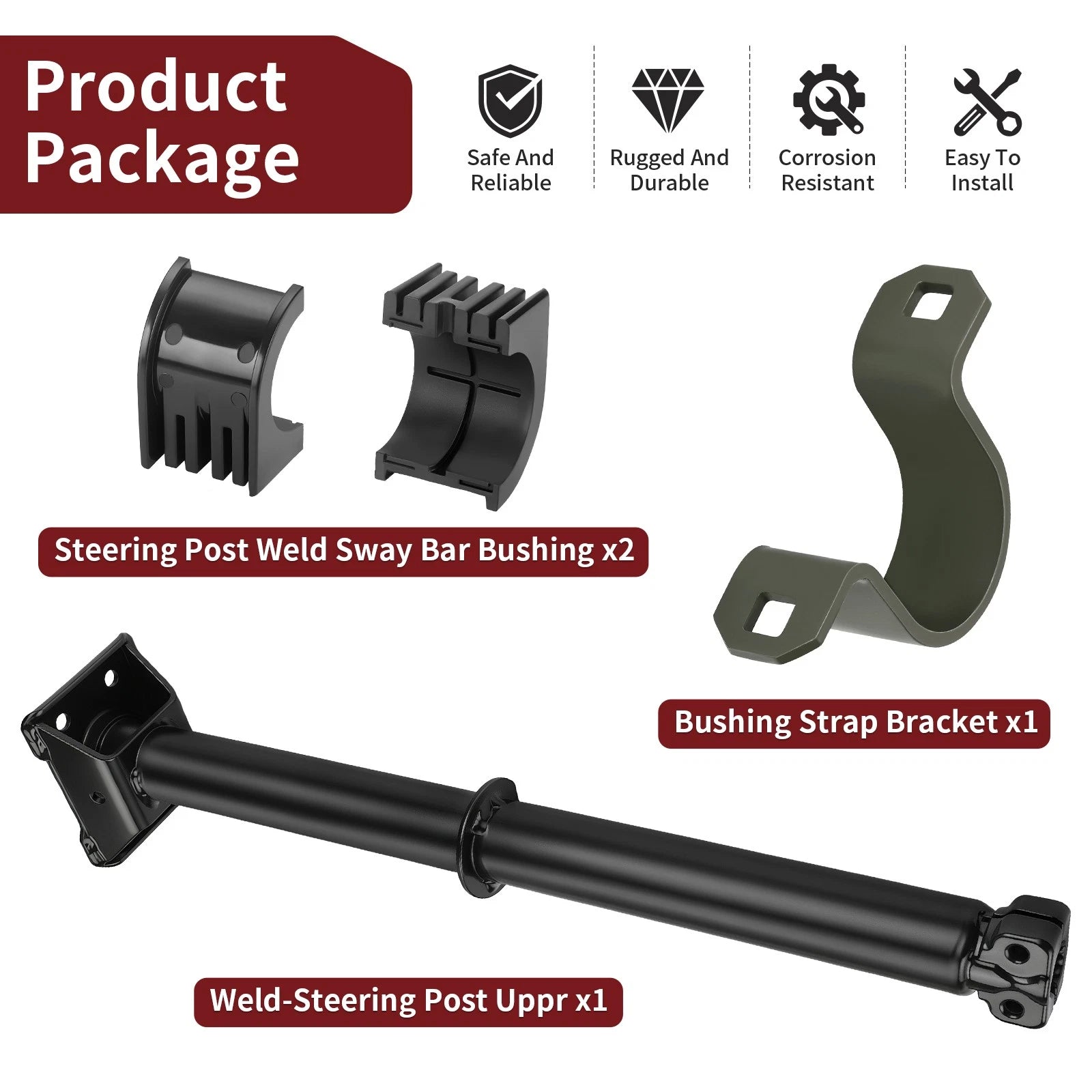 Steering Post Shaft Sway Bar Bushing for Polaris Sportsman SP 850 (2015–2019)