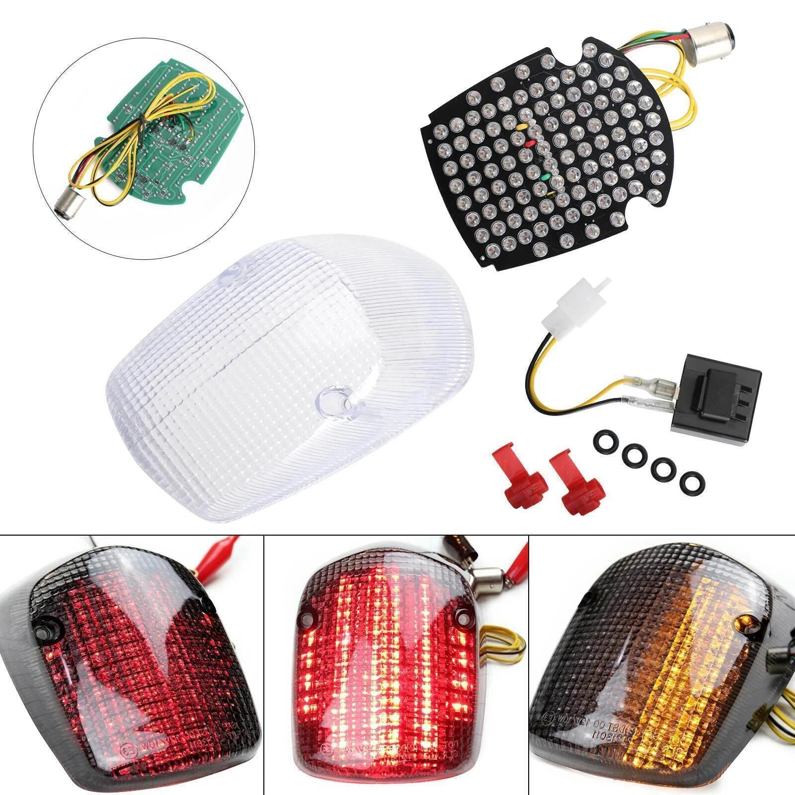 Integrated LED Rear Tail Light for Honda Sabre Shadow ACE Deluxe Valkyrie