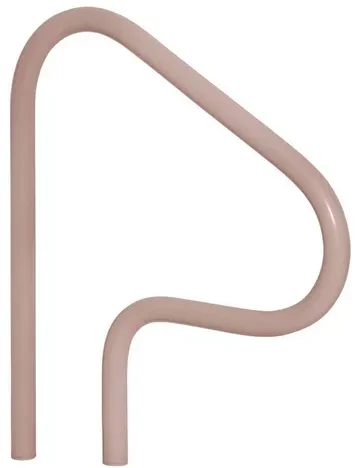 Saftron 3-Bend Classic Style Return to Deck Mount Figure-4 Hand and Grab Rail with Escutcheons – P-326-RTD-T