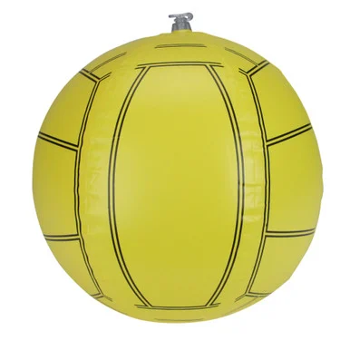 Serve up Fun with a 16″ Yellow and Black Inflatable Beach Volleyball Water Toy for Pool and Beach Parties