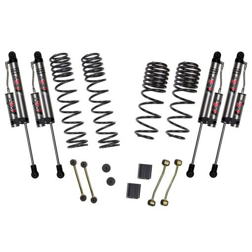 Skyjacker 2.5 in. Suspension Lift System With Dual Rate Long Travel Coil Springs & ADX 2.0 Remote Reservoir Shocks for 18-23 Jeep Wrangler JL 2-Door