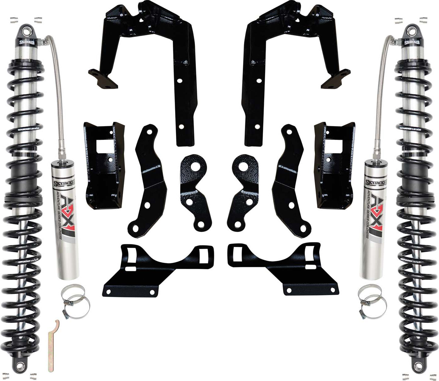 Skyjacker 3.5-6 in. ADX 2.0 Adventure Series Remote Reservoir Coilover Kit for 20-26 Jeep Gladiator JT