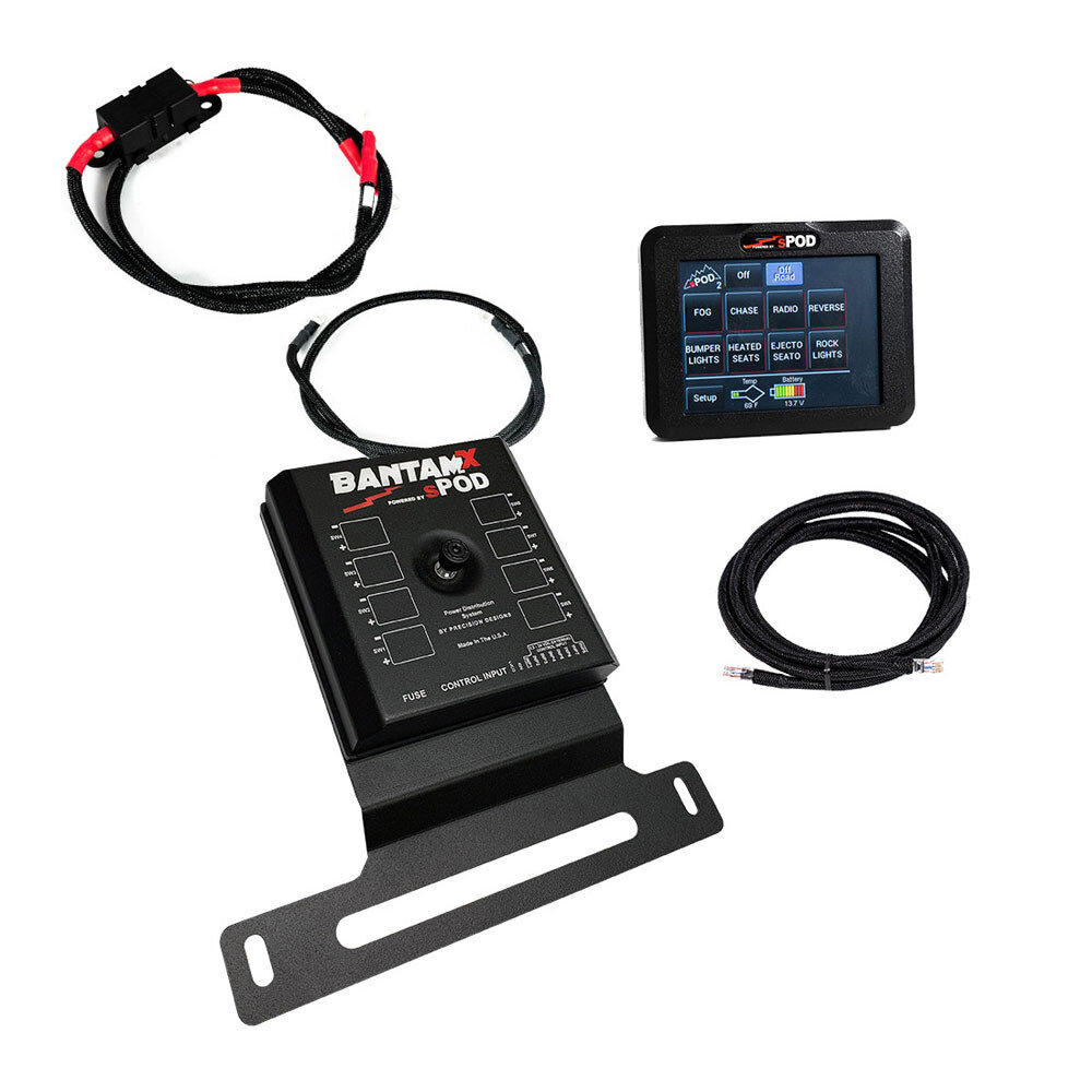 sPOD 87-0040 BantamX Touchscreen for 18-24 Jeep Wrangler JL & Gladiator JT