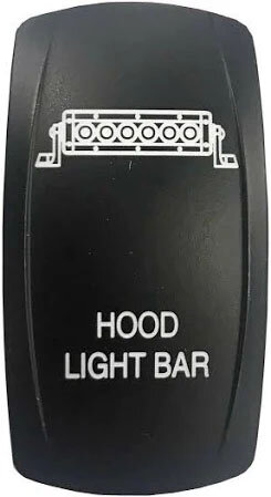 sPOD VVPZCJK-HLB Hood Light Bar Rocker Switch for 07-18 Jeep Wrangler JK