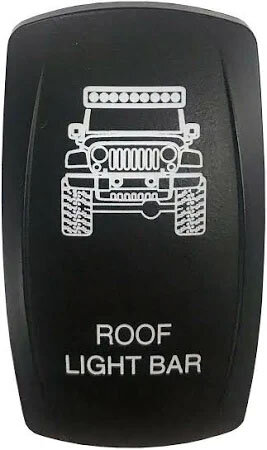 sPOD VVPZCJK-512R Roof Light Bar Rocker Switch for 07-18 Jeep Wrangler JK