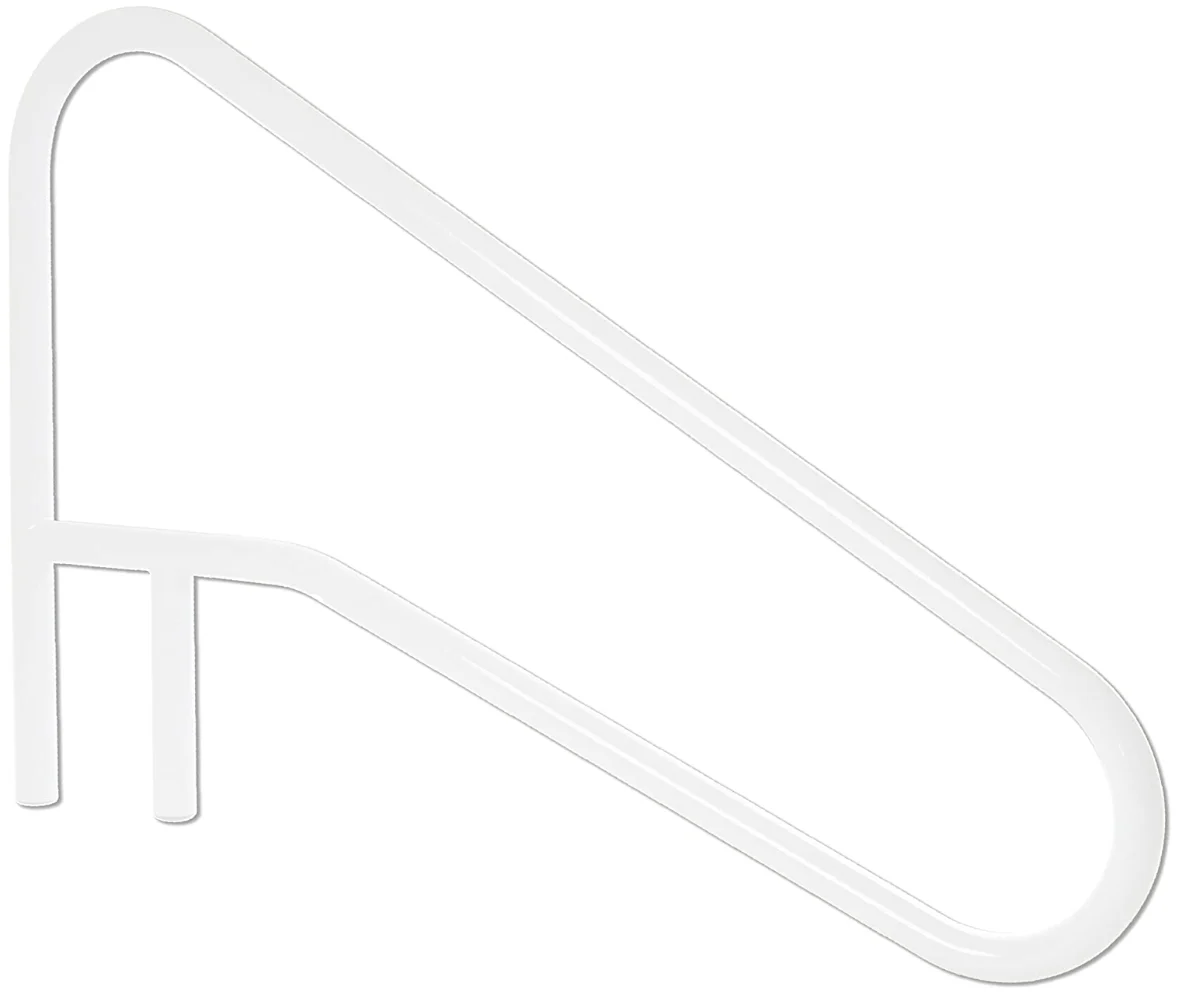 SR Smith 54″ 4-Bend Deck Mount Center Grab Handrail with Brace, White – DMS-102A-VW