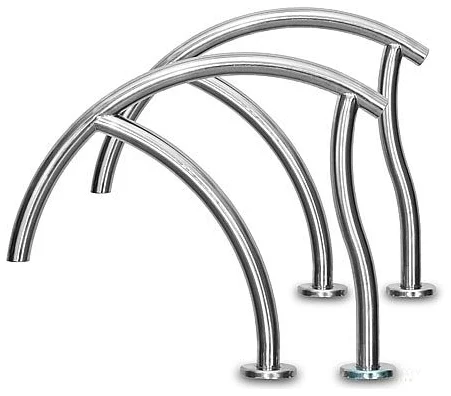 SR Smith Designer Flanged Deck Top Mount Figure-4 Economy Grab Rail – DR-G3DE065-FL-SINGLE-MG