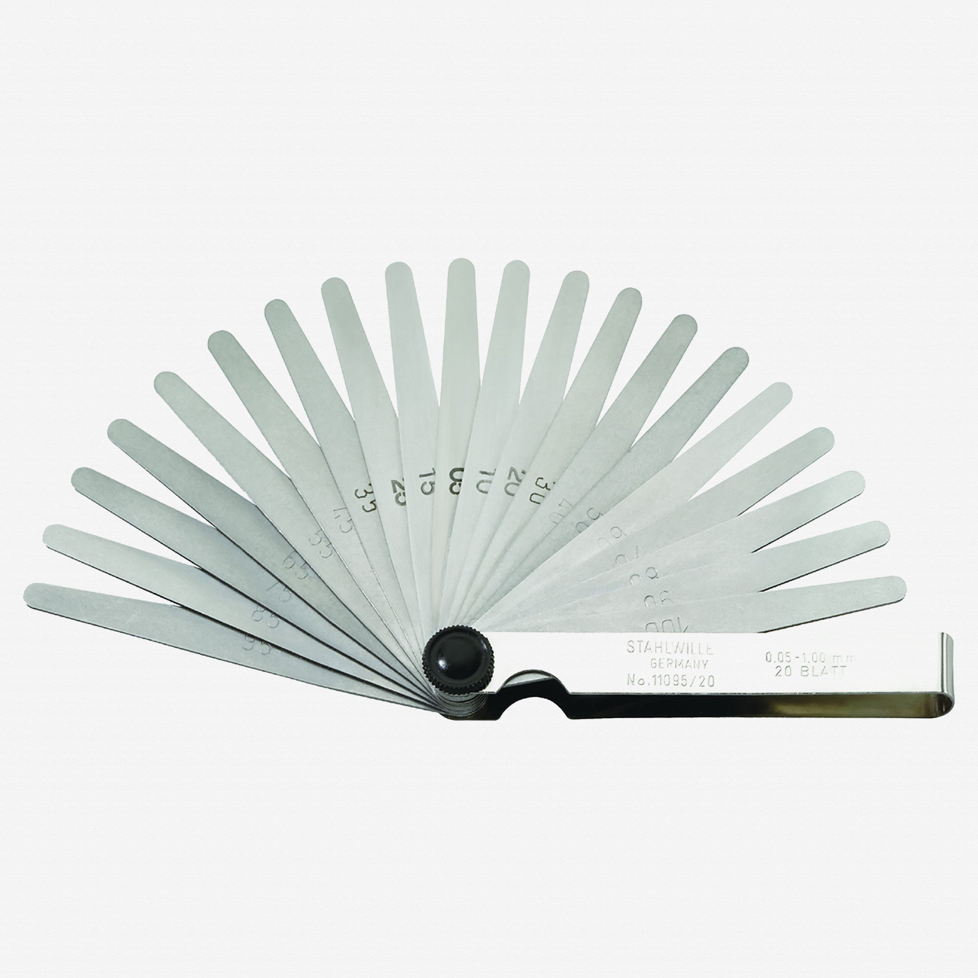 Stahlwille 11097/26 Precision Feeler Gauge, Metric, 1-1/2 - 25/1000 mm