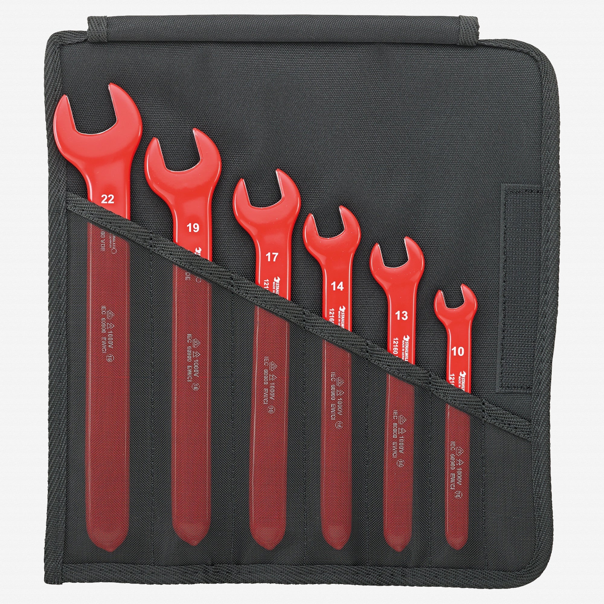 Stahlwille 12160/6 VDE single-ended open-jaw Spanner 6 Piece Set