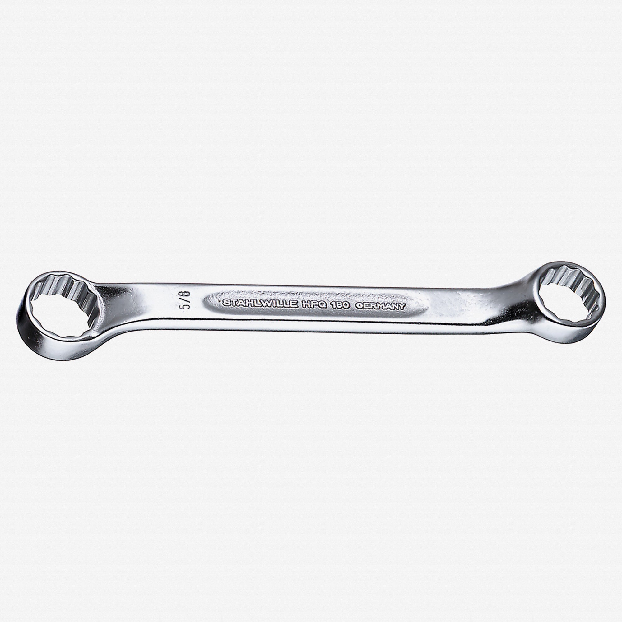 Stahlwille 180a Double Ended Ring Spanner Short Shallow Offset, 9/16" x 5/8"