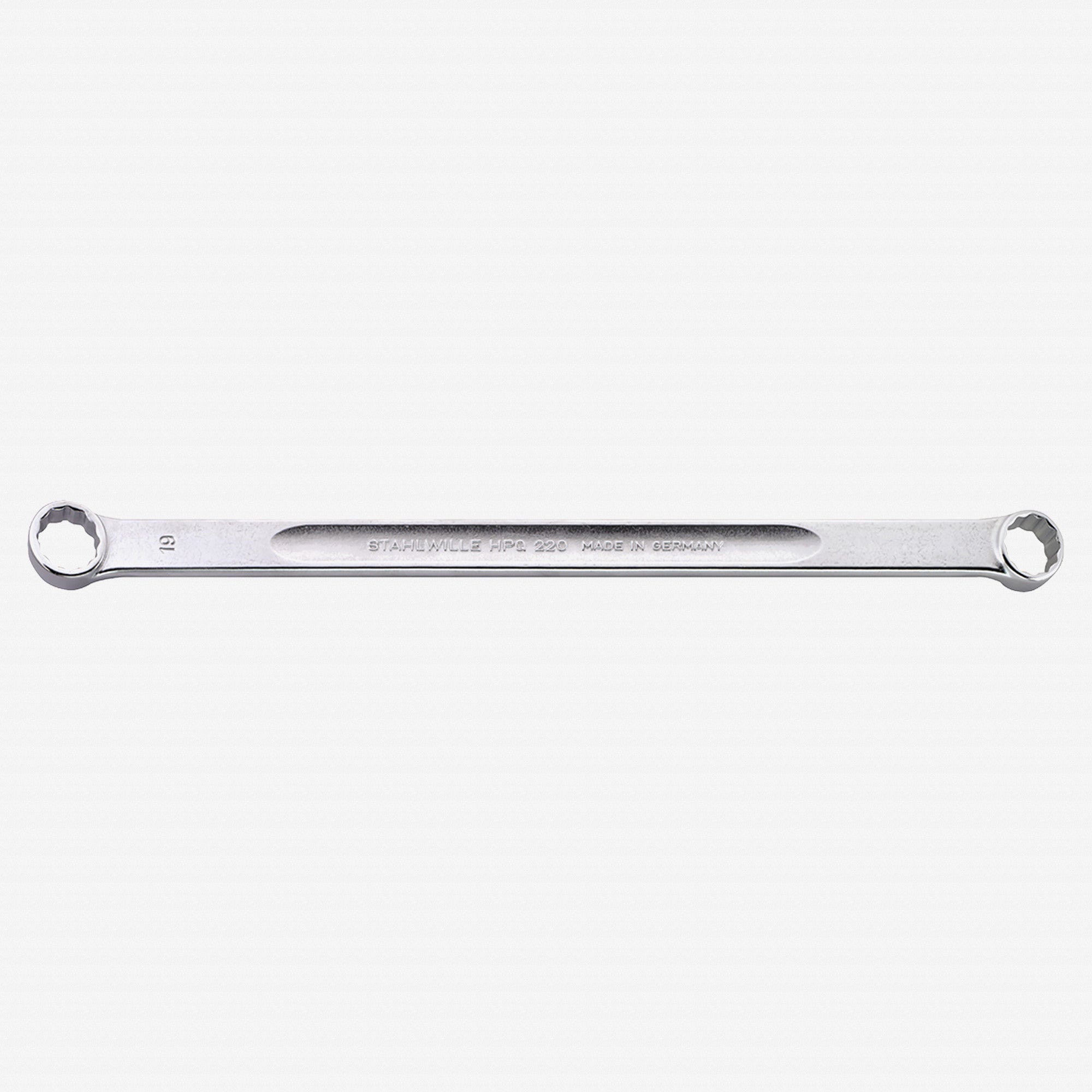 Stahlwille 220 Double Ended Ring Spanner, Extra Long 15 Deg. Offset, 5.5 x 7 mm