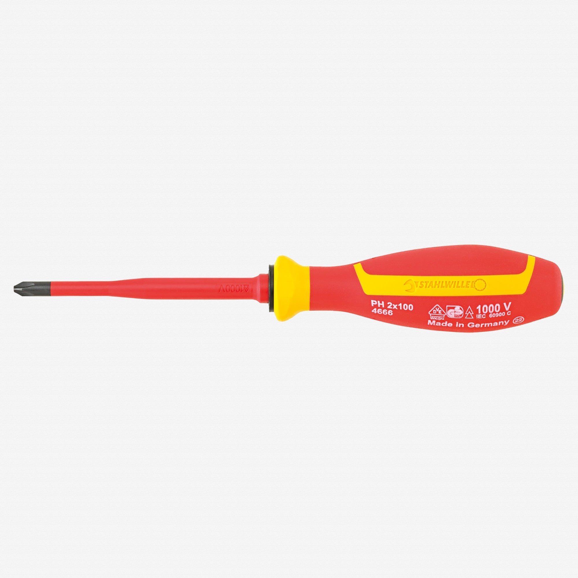 Stahlwille 4665 Insulated Phillips Screwdriver VDE DRALL+, #2 x 100mm