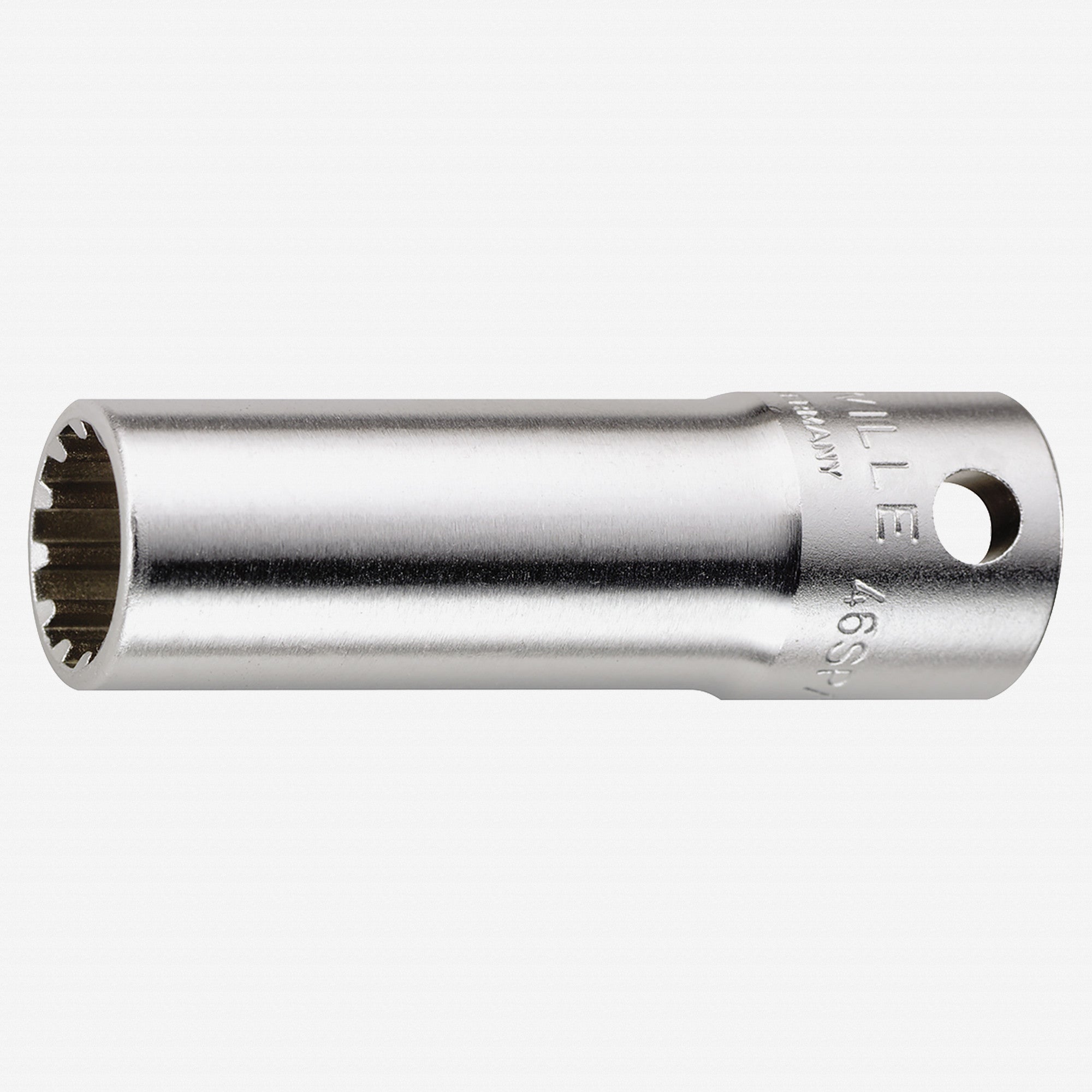 Stahlwille 46aSP Extra Deep Spline Drive Socket, 3/8" Drive, SP12