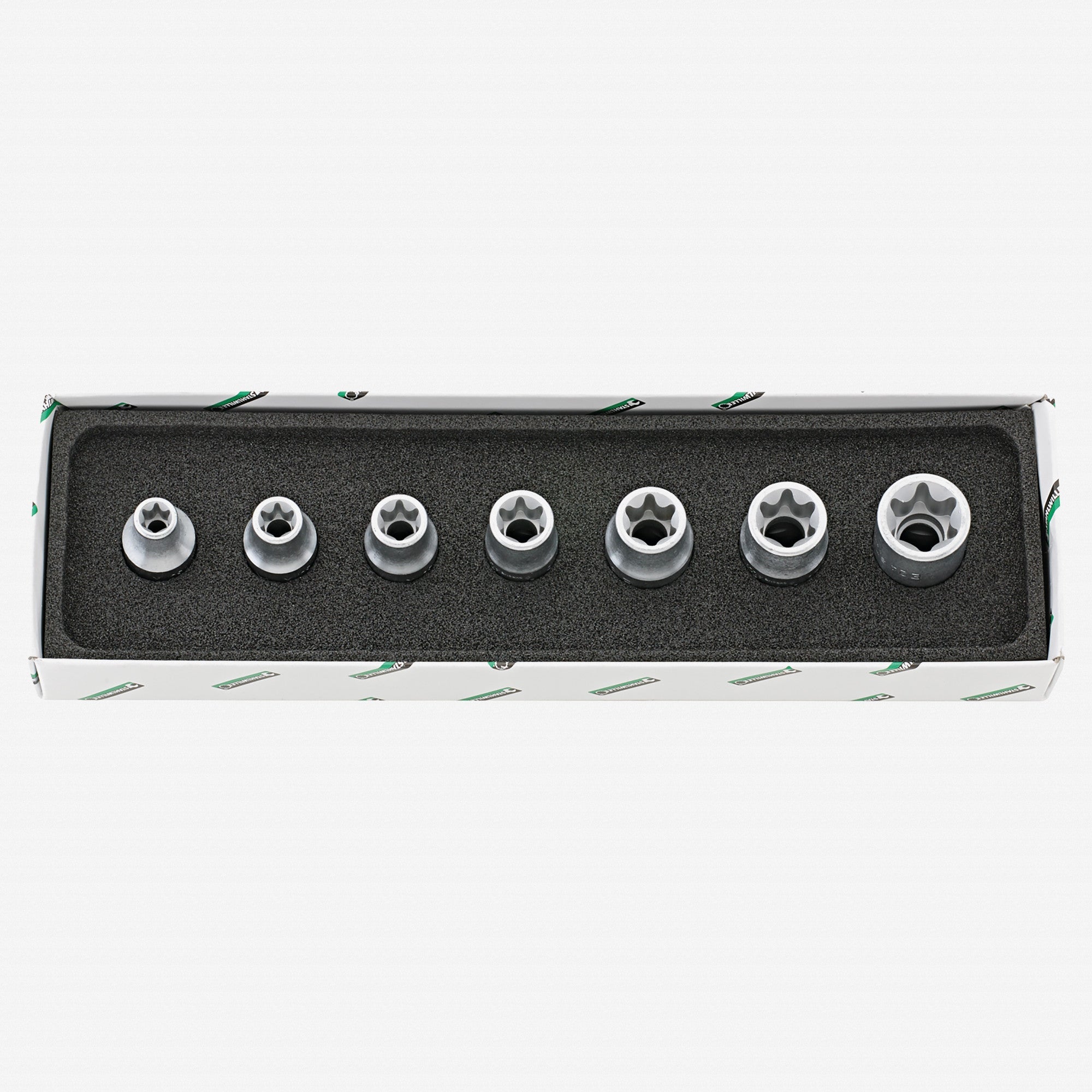 Stahlwille 50TX/7 External TORX Socket Set, 1/2" Drive, E10-E24, 7 Pieces