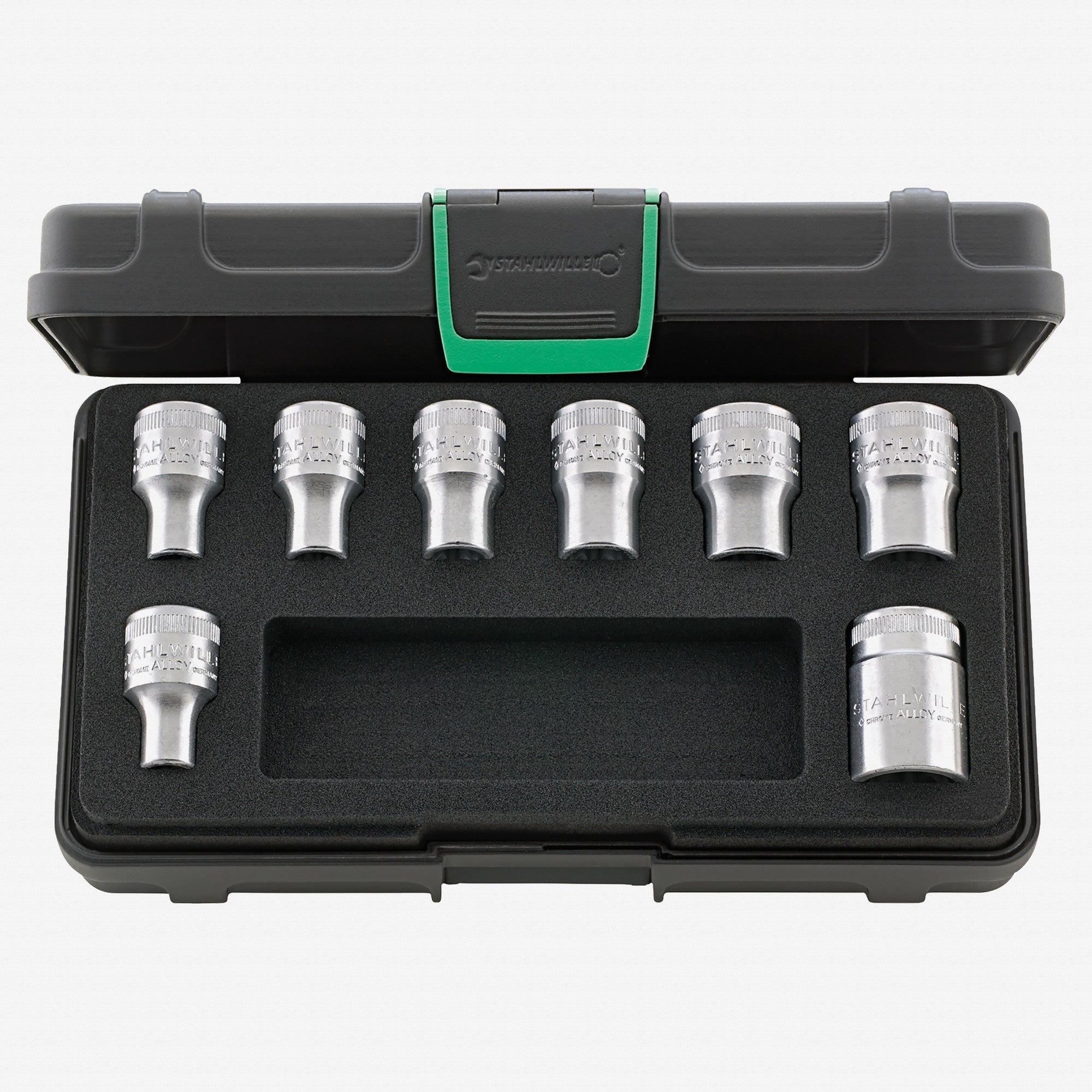 Stahlwille 50TX/8 External TORX Socket Set, 1/2" Drive, E10-E24, 8 Pieces