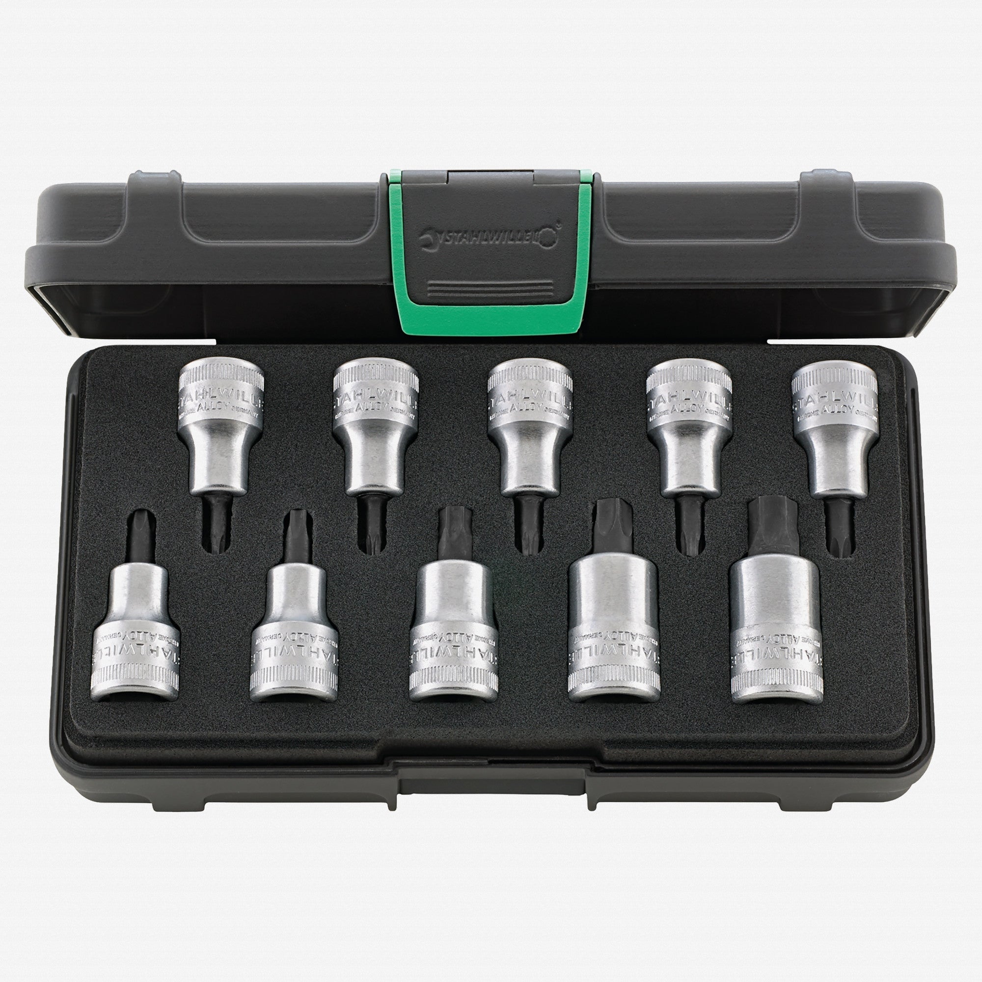 Stahlwille 54TX/10 1/2" Drive, TORX Socket Set, T20-T60, 10 Pieces