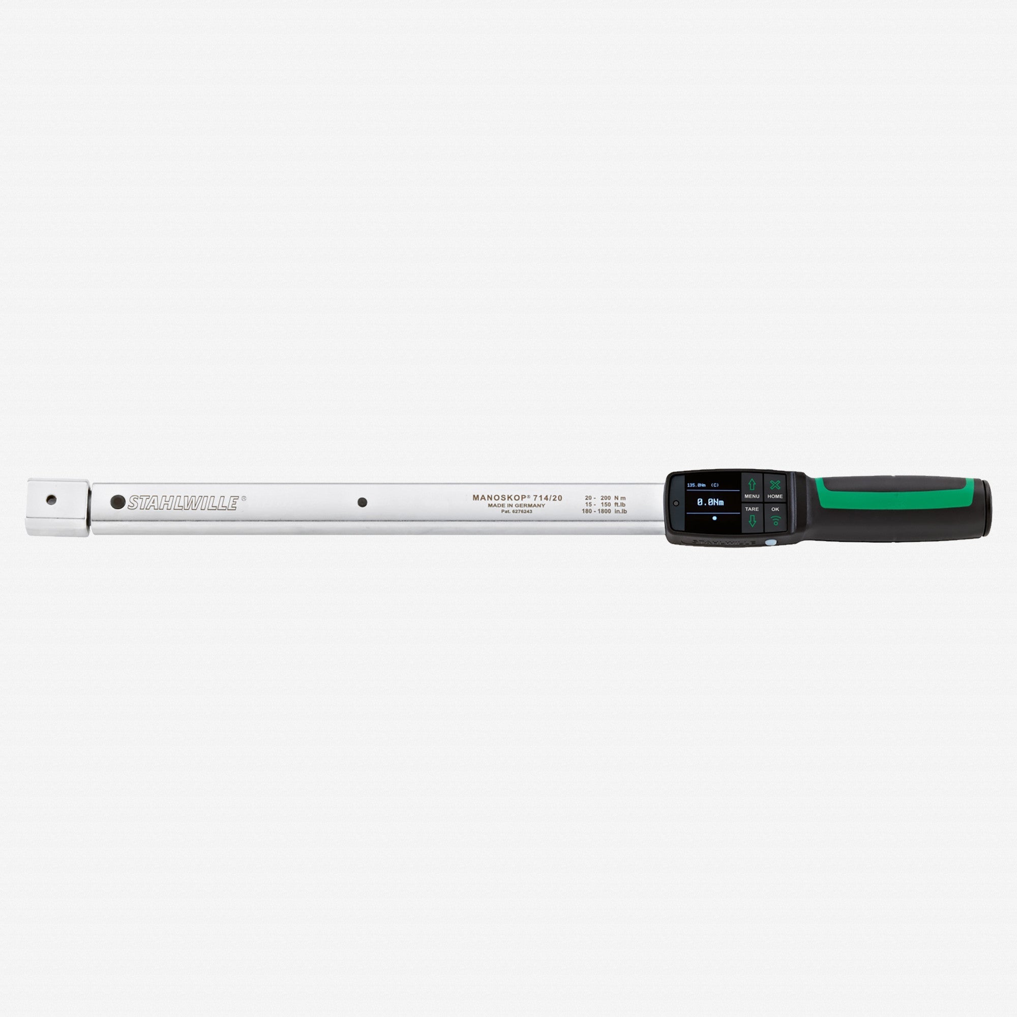 Stahlwille 714 MANOSKOP Electromechanical Angle-controlled Torque Wrench, 20-200 Nm, for 14x18 mm fittings