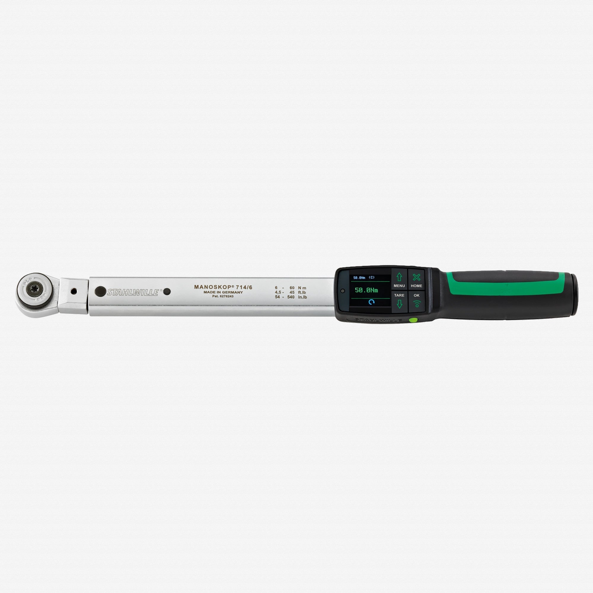 Stahlwille 714R MANOSKOP Tightening Angle Torque Wrench, Size 6; 6-60 Nm, 3/8", 9x12 mm
