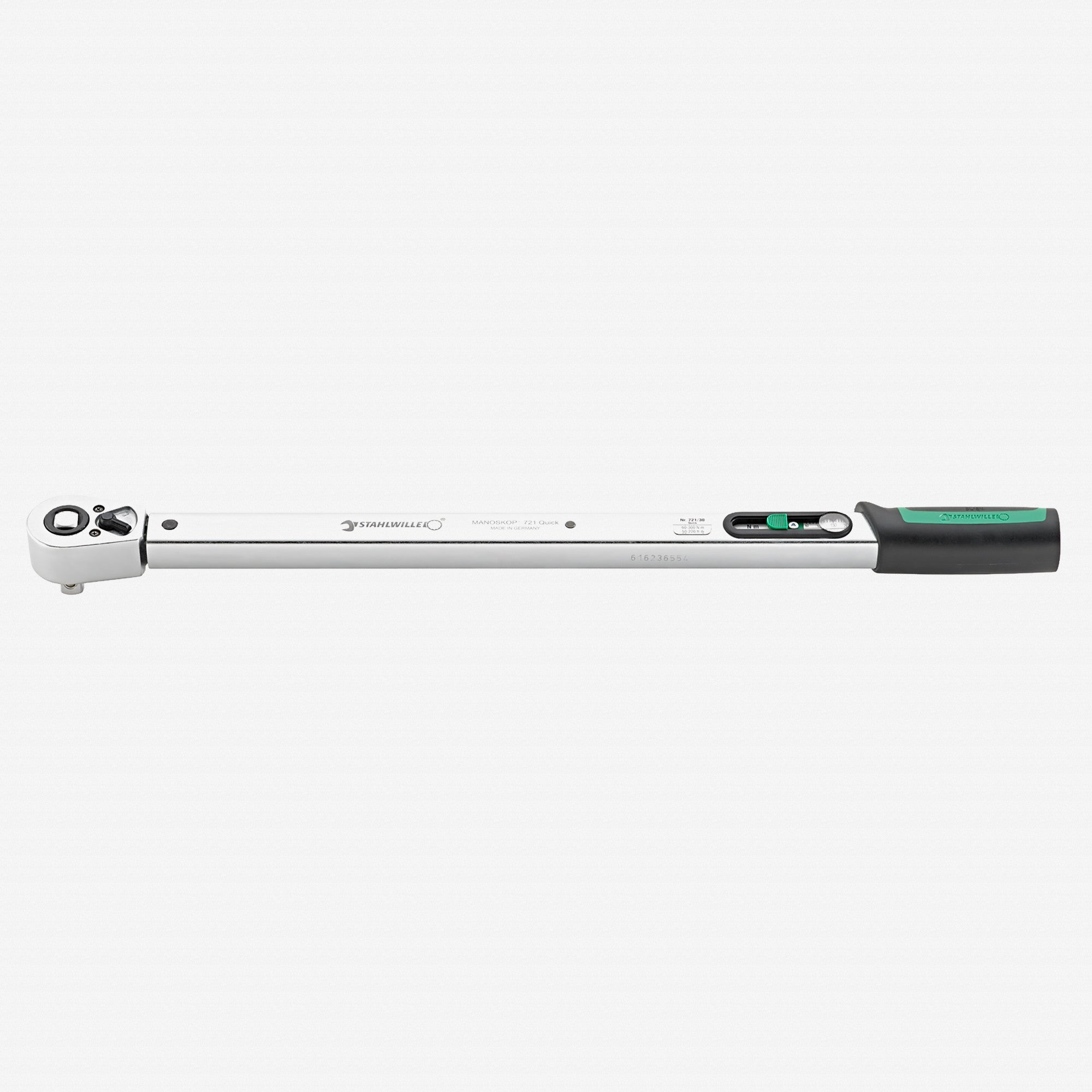 Stahlwille 721 Quick Standard MANOSKOP Torque Wrench, Size 30, 1/2" Drive, 60-300 Nm