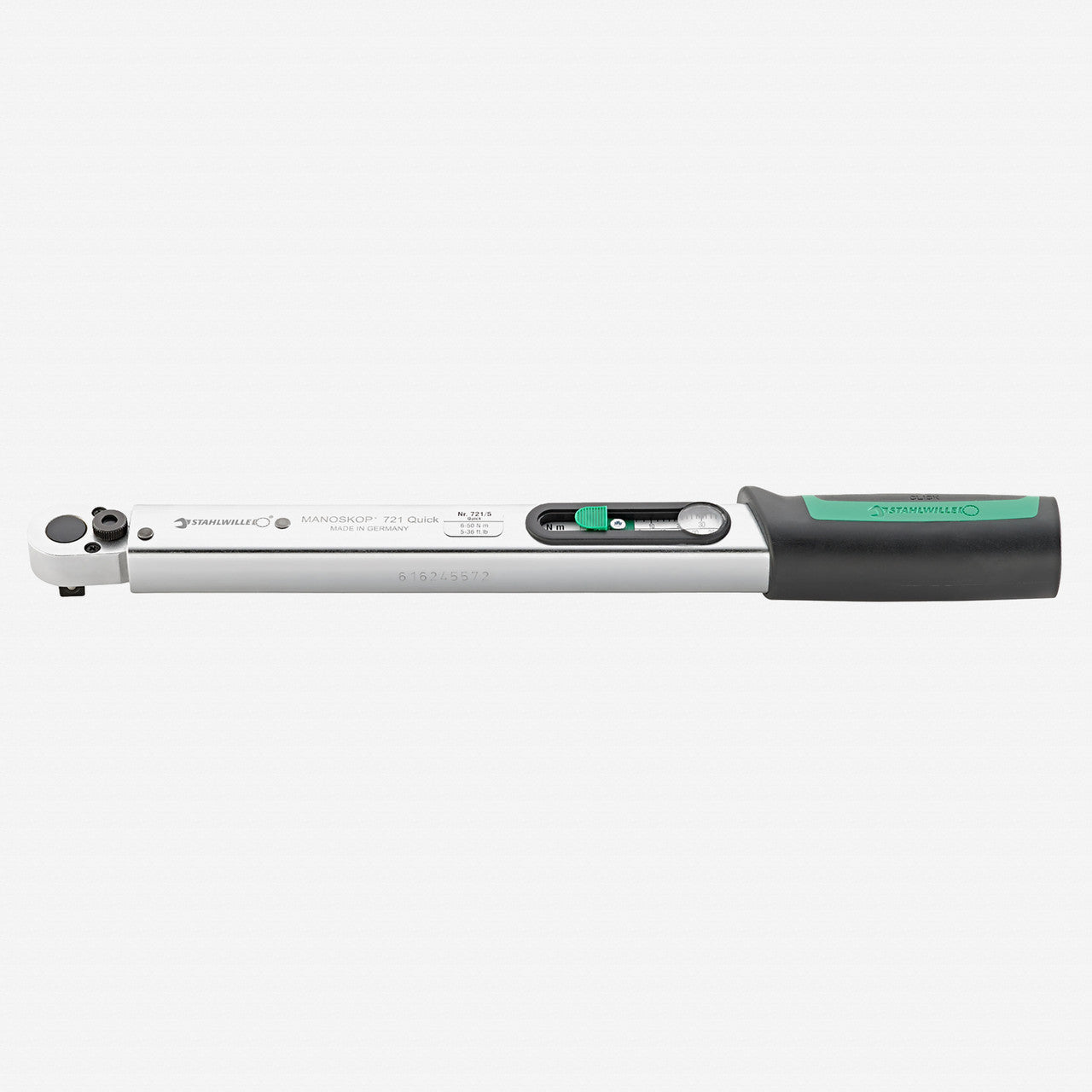 Stahlwille 721 Quick Standard MANOSKOP Torque Wrench, Size 5, 3/8" Drive, 6-50 Nm