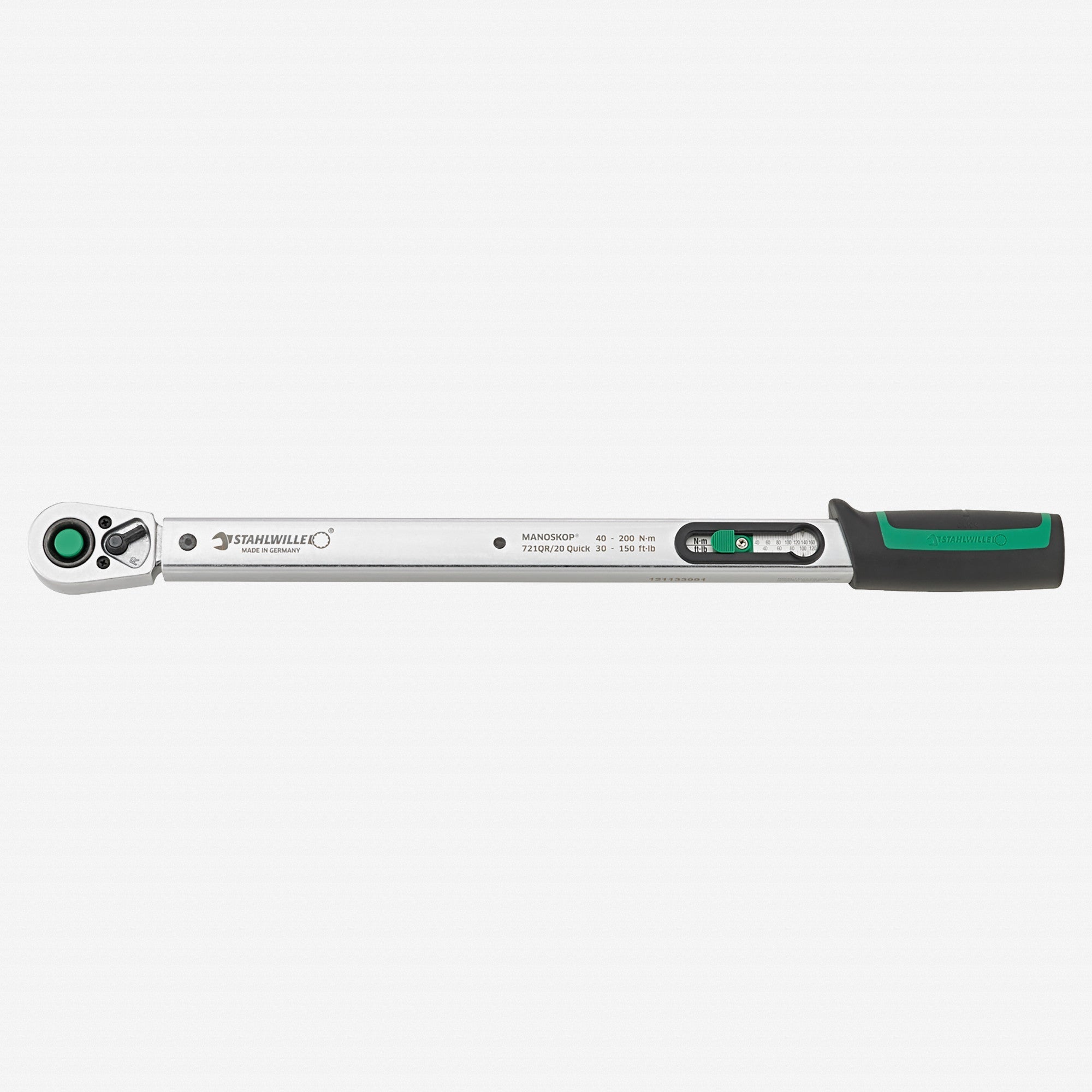Stahlwille 721QR Quick Standard MANOSKOP Torque Wrench, 1/2" Drive, 40-200 Nm