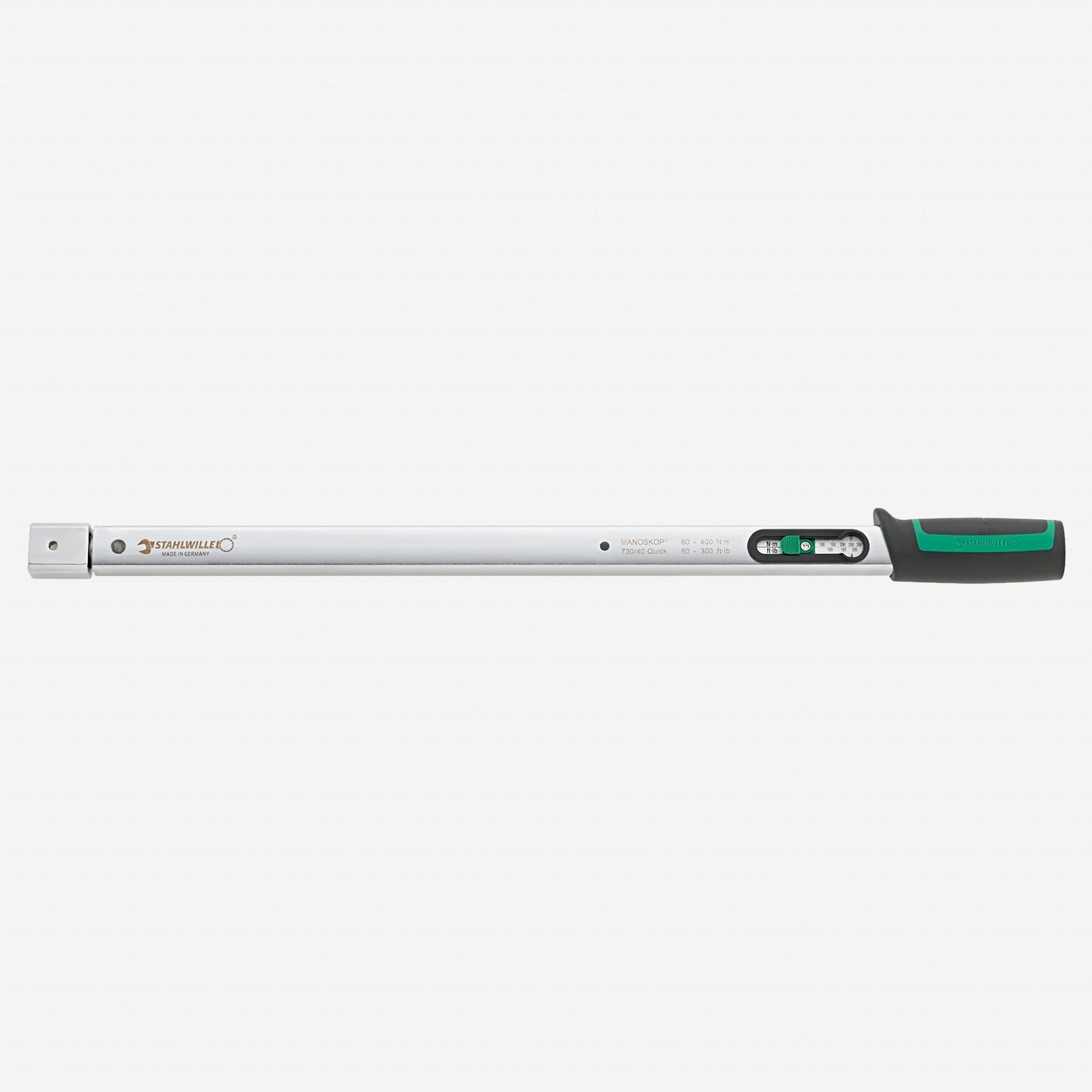 Stahlwille 730 Quick Basic Torque Wrench, Size 40, 80-400 Nm, 14 x 18 mm