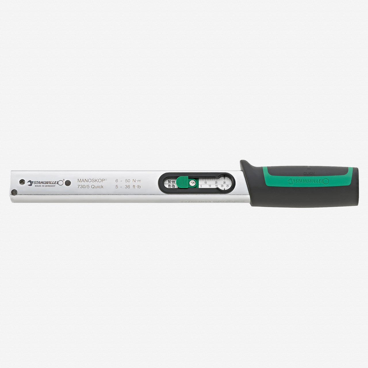 Stahlwille 730 Quick Basic Torque Wrench, Size 5, 6-50 Nm, 9 x 12mm