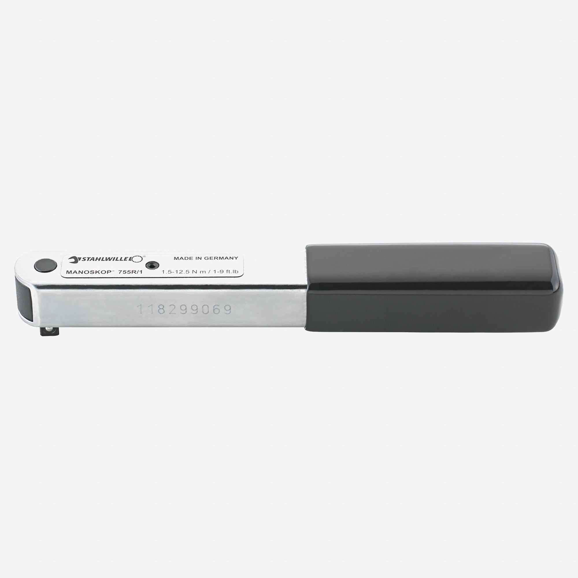 Stahlwille 755R/1 Series MANOSKOP Torque Wrench With Ratchet, 1.5-12.5 Nm