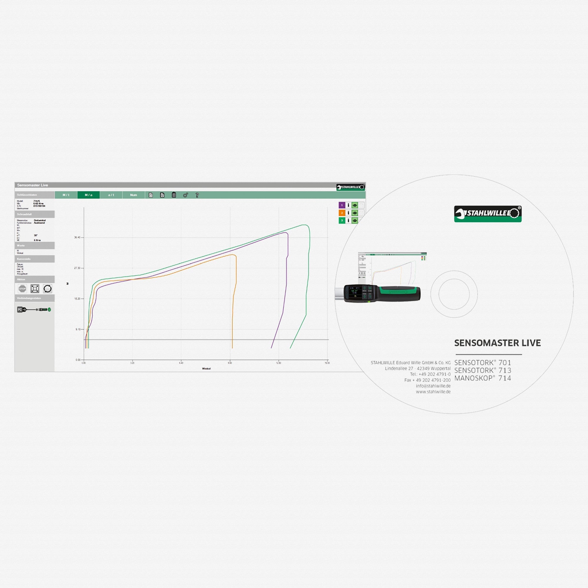 Stahlwille 7732-2 SENSOMASTER Live software