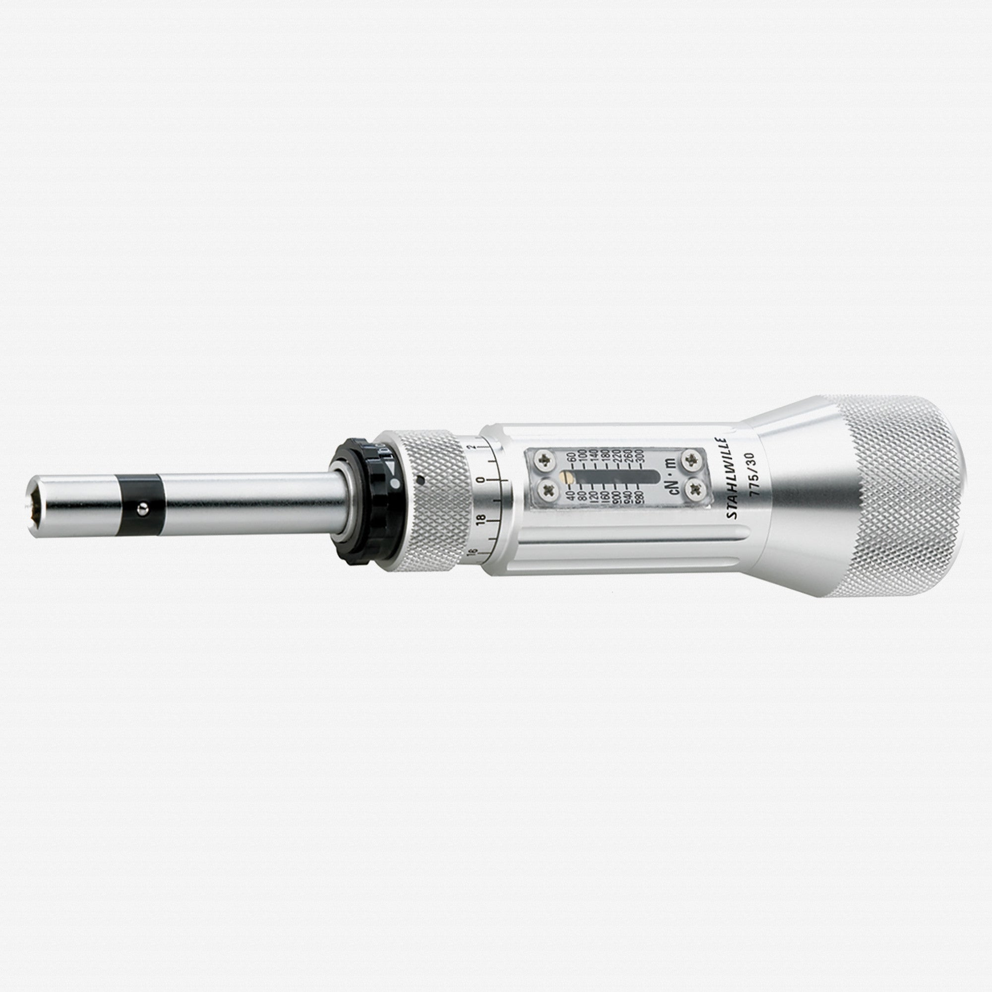 Stahlwille 775 TORSIOMAX Torque Screwdriver for 1/4" Hex Bit, Size 30, 40-300 cNm