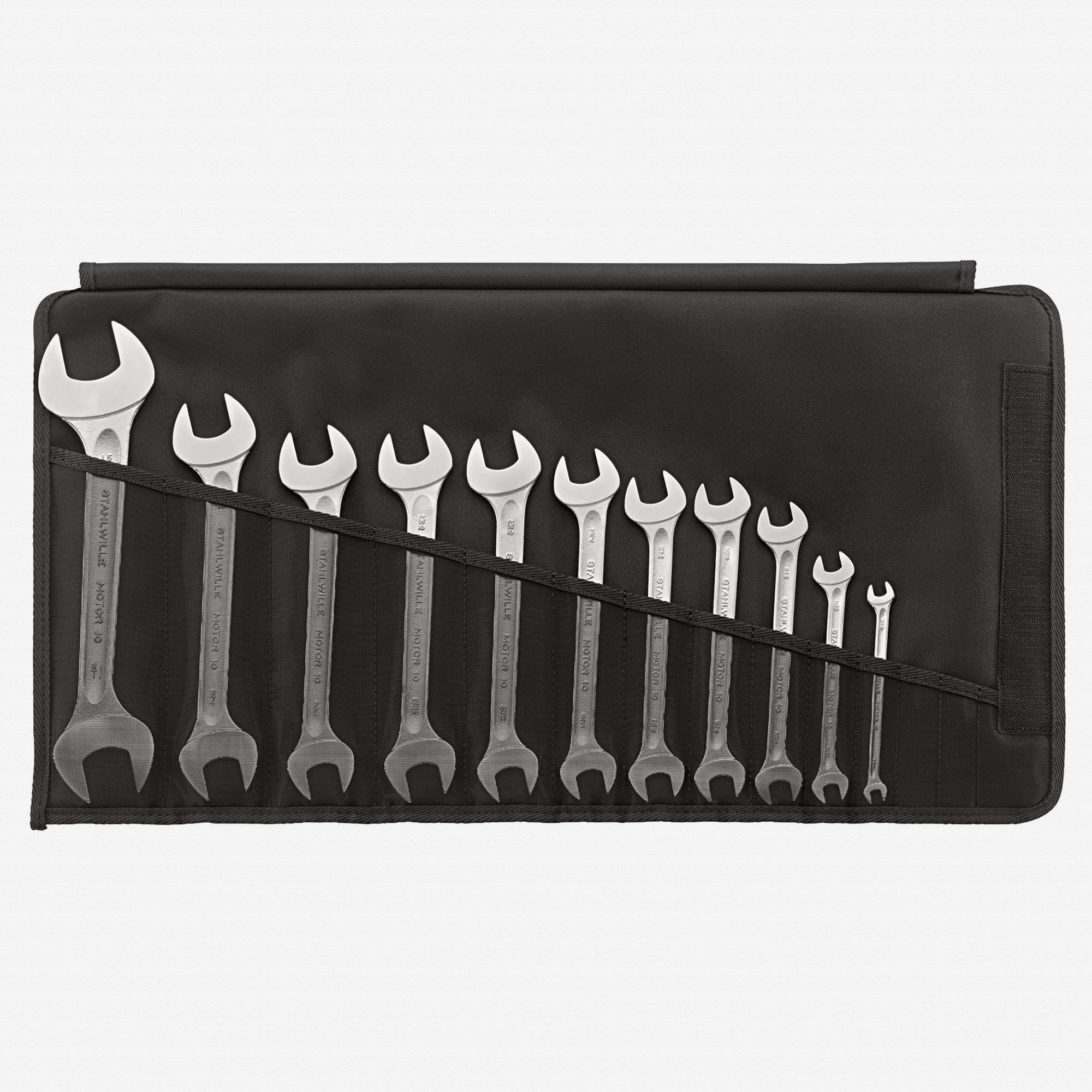 Stahlwille MOTOR 10a/11 Double Open-Ended Spanner Set, SAE, 1/4" - 1 5/16", 11 Pieces